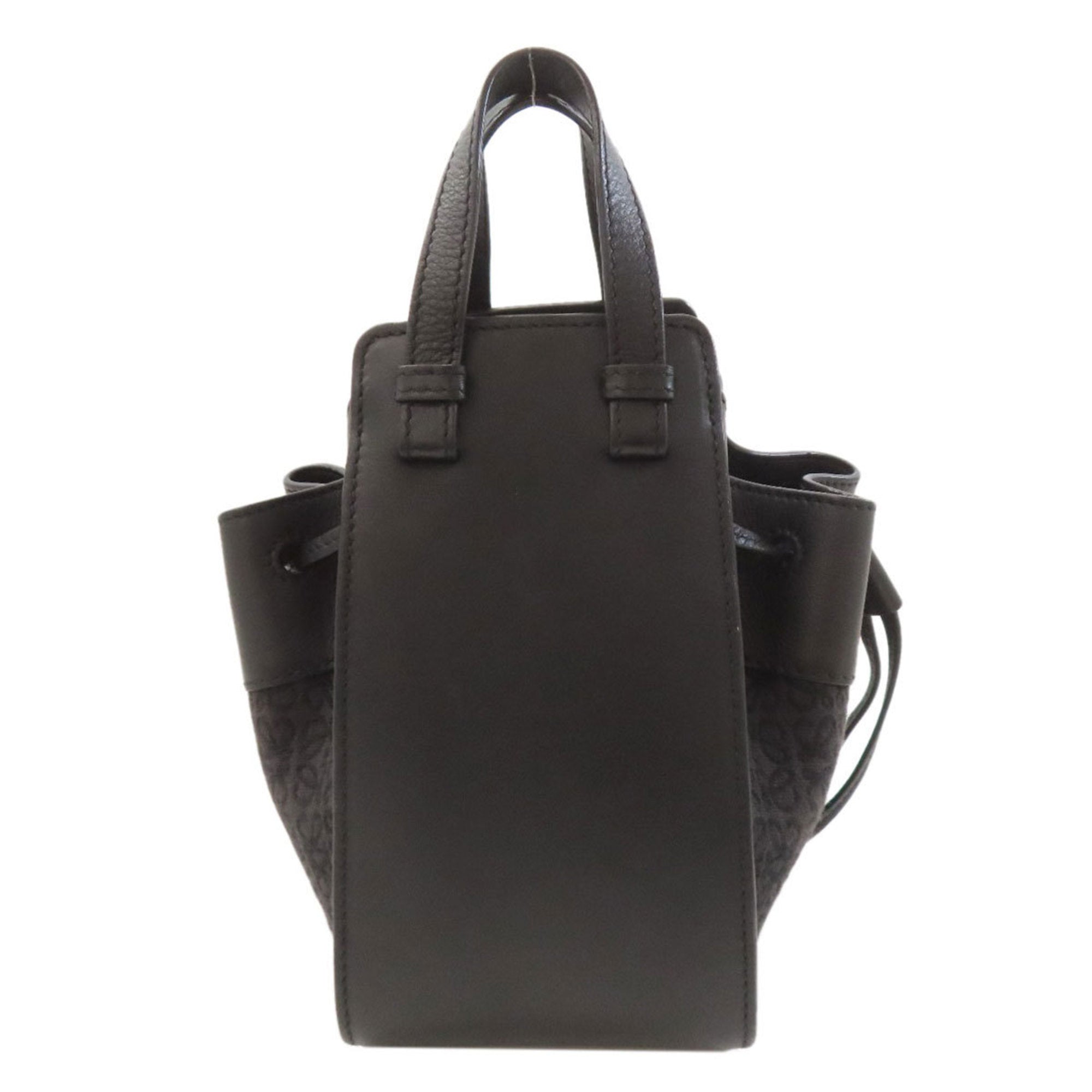 Loewe Black Canvas Leather Handbag (Pre-Owned)