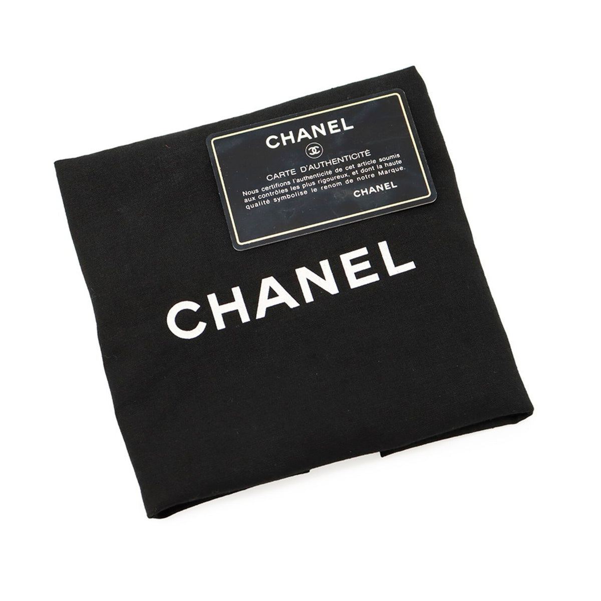 Chanel Black Grained Calfskin Handbag Pouch Vanity Bag (Pre-Owned)