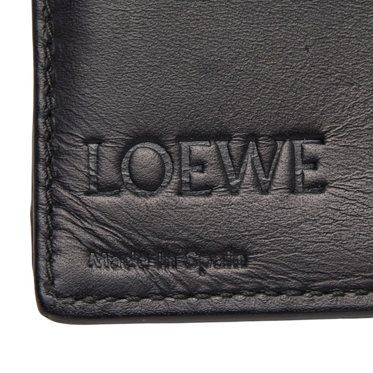 Loewe Black Leather Long Wallet (Bi-Fold) (Pre-Owned)