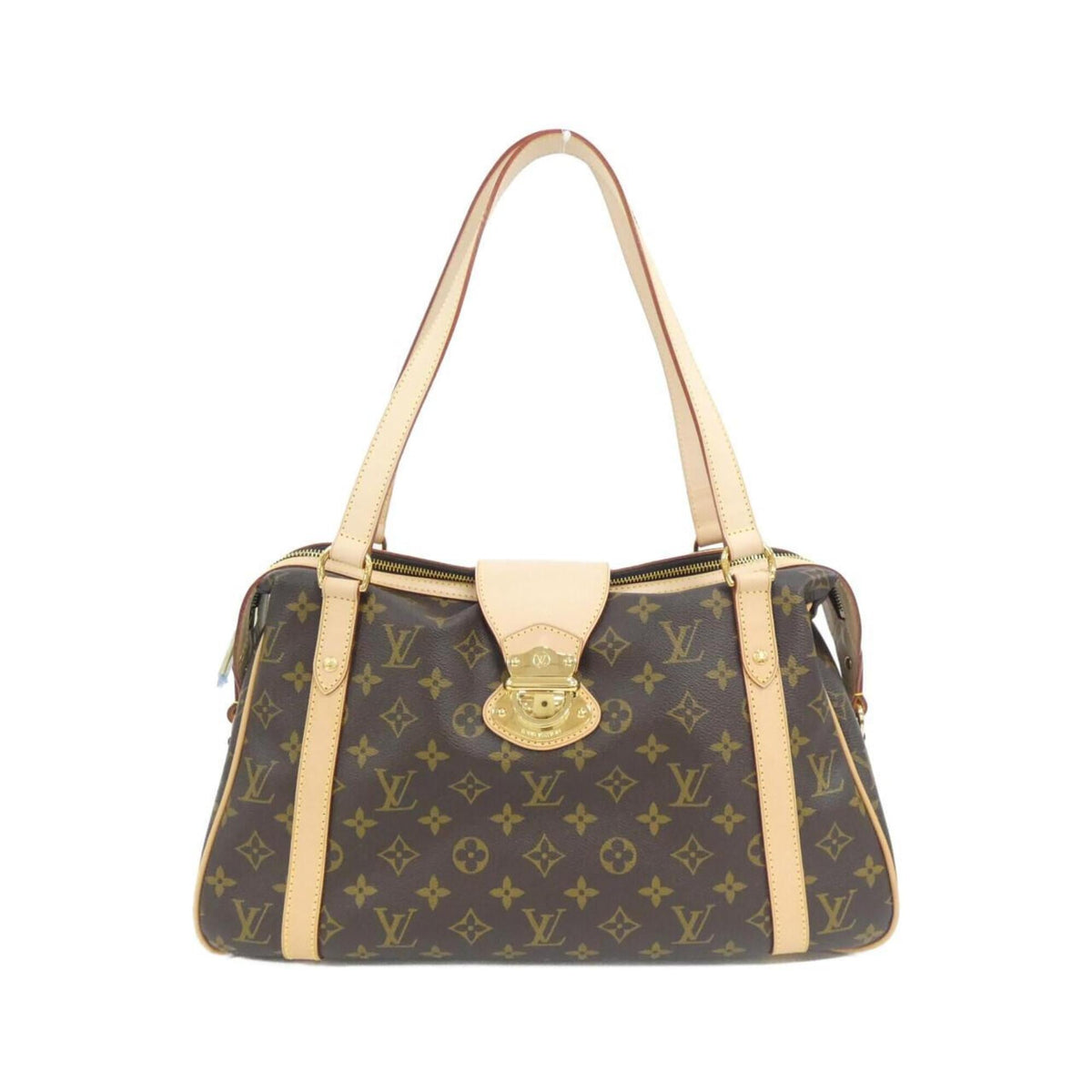Louis Vuitton Marron Coated Canvas Shoulder Bag (Pre-Owned)