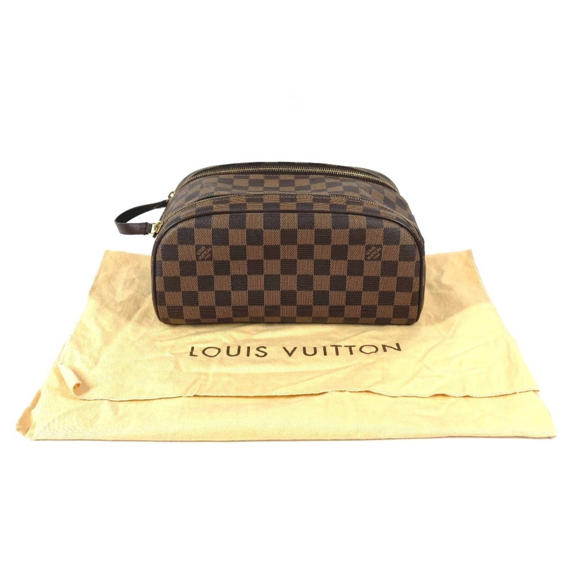 Louis Vuitton Brown Ebene Damier Canvas Pouch (Pre-Owned)