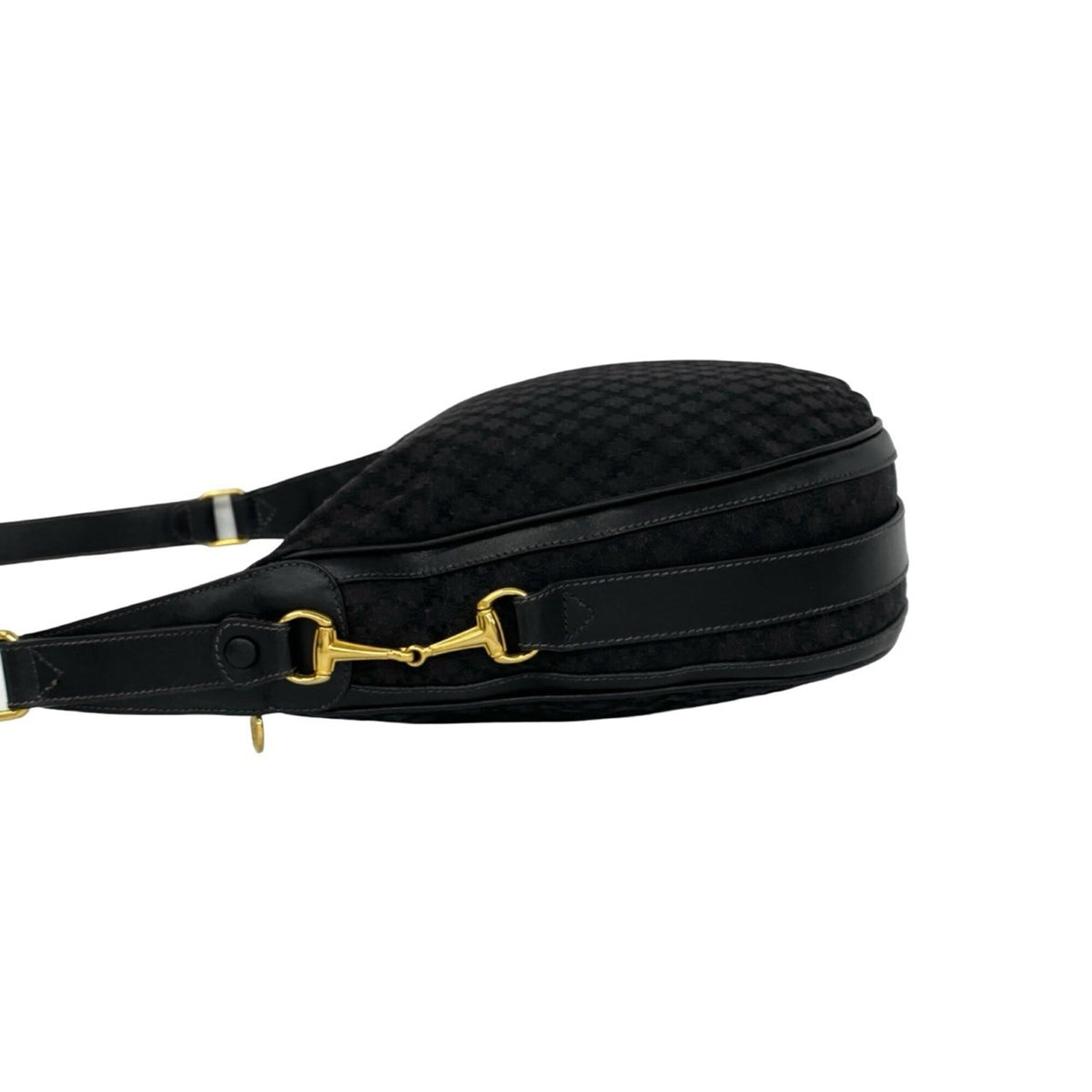 Celine Black Canvas Leather Crossbody Bag Shoulder Bag (Pre-Owned)