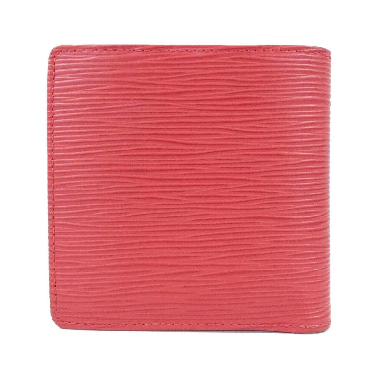 Louis Vuitton Red Color Leather Wallet (Bi-Fold) (Pre-Owned)