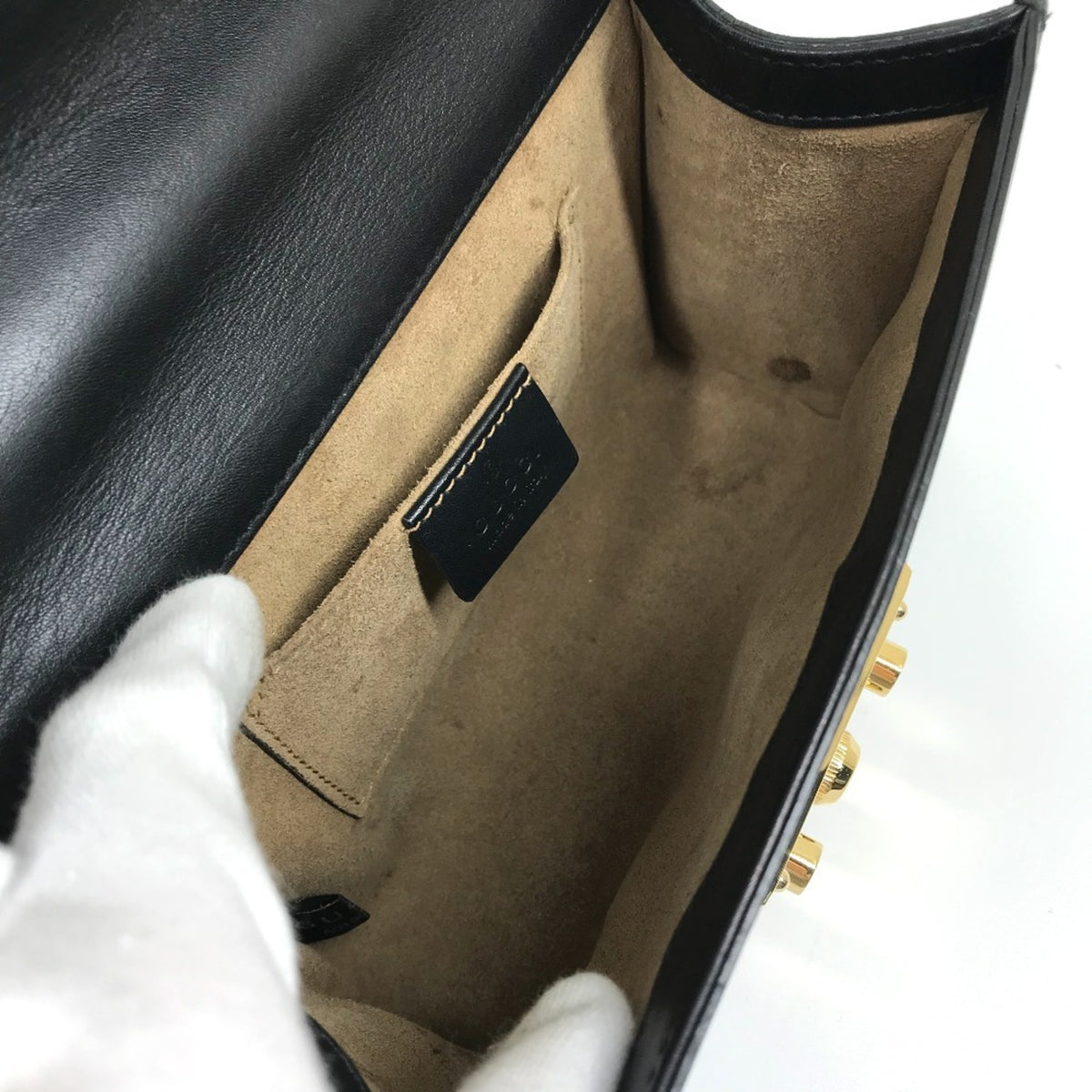 Gucci Black Leather Shoulder Bag (Pre-Owned)