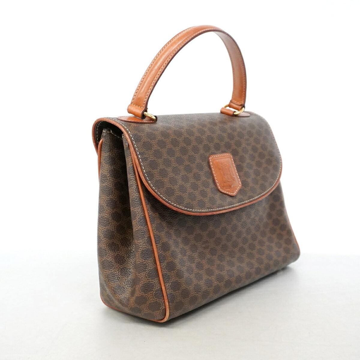 Celine Brown Pvc Handbag (Pre-Owned)