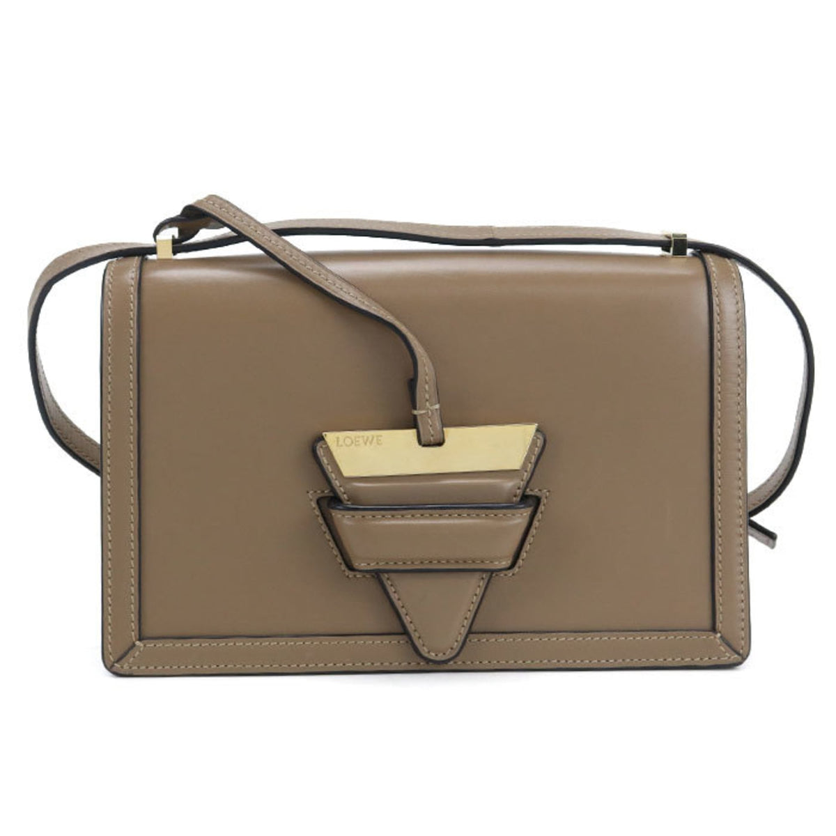 Loewe Barcelona Brown Leather Shoulder Bag (Pre-Owned)