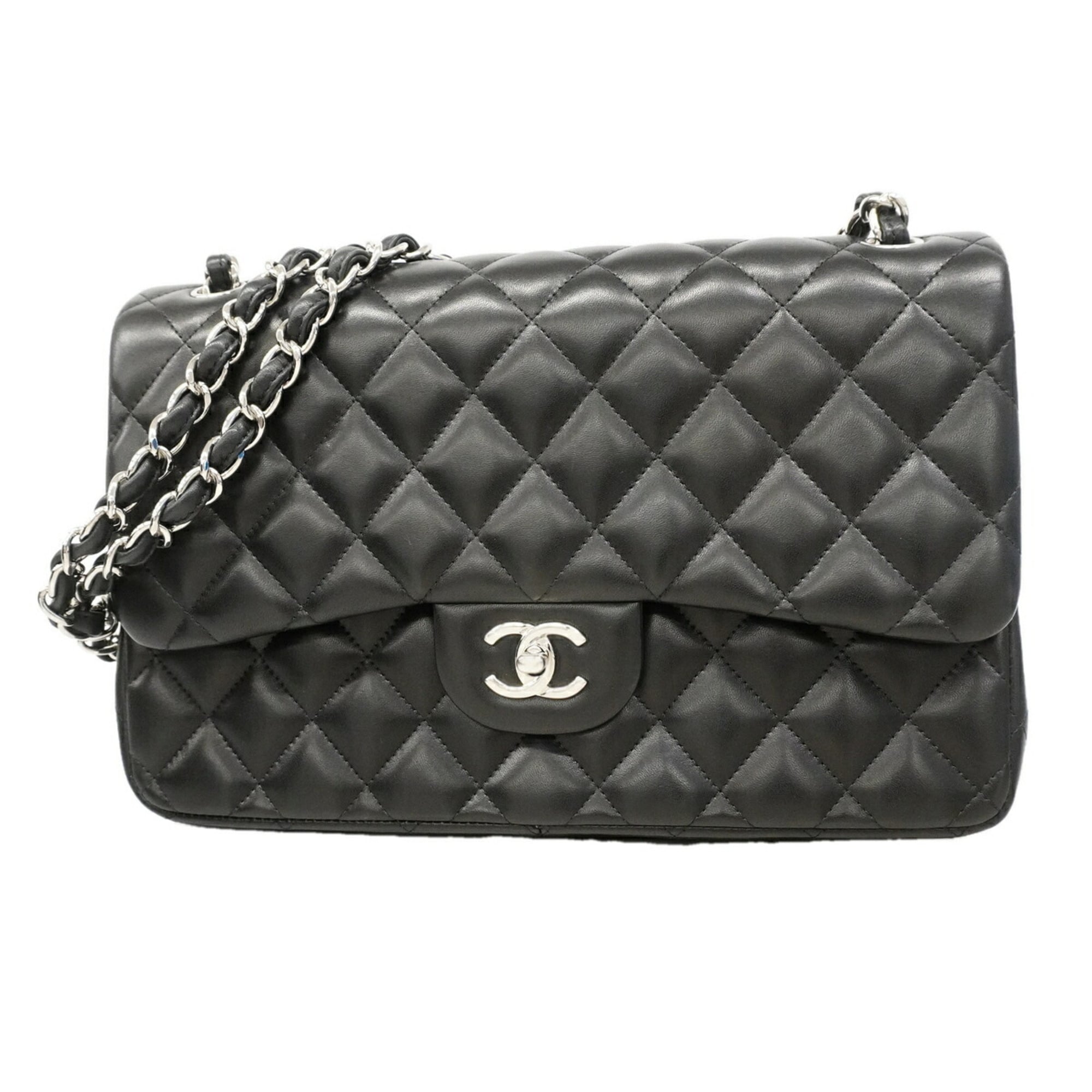 Chanel Black Leather Shoulder Bag (Pre-Owned)