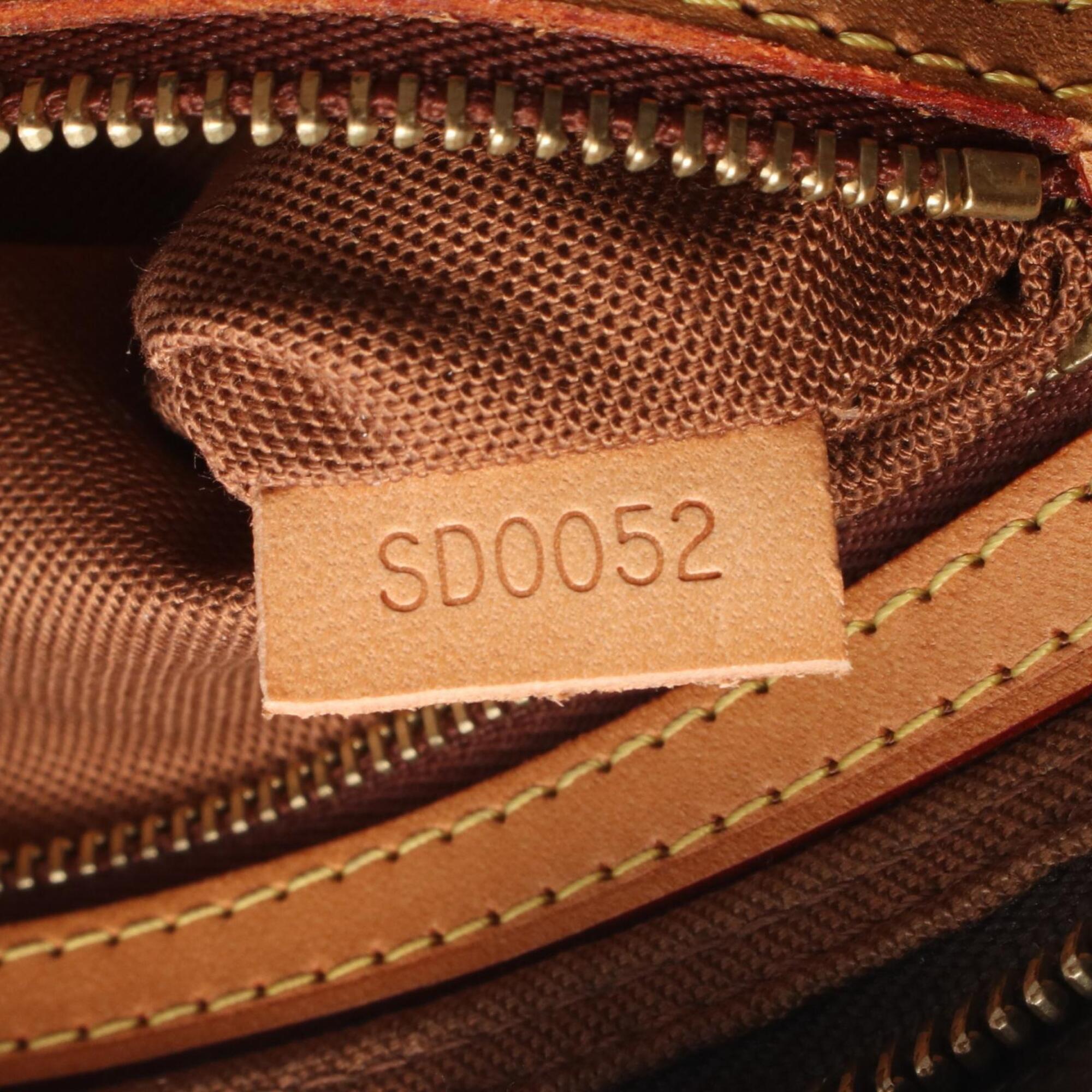 Louis Vuitton Brown Coated Canvas Pvc Monogram Leather Handbag Shoulder Bag (Pre-Owned)