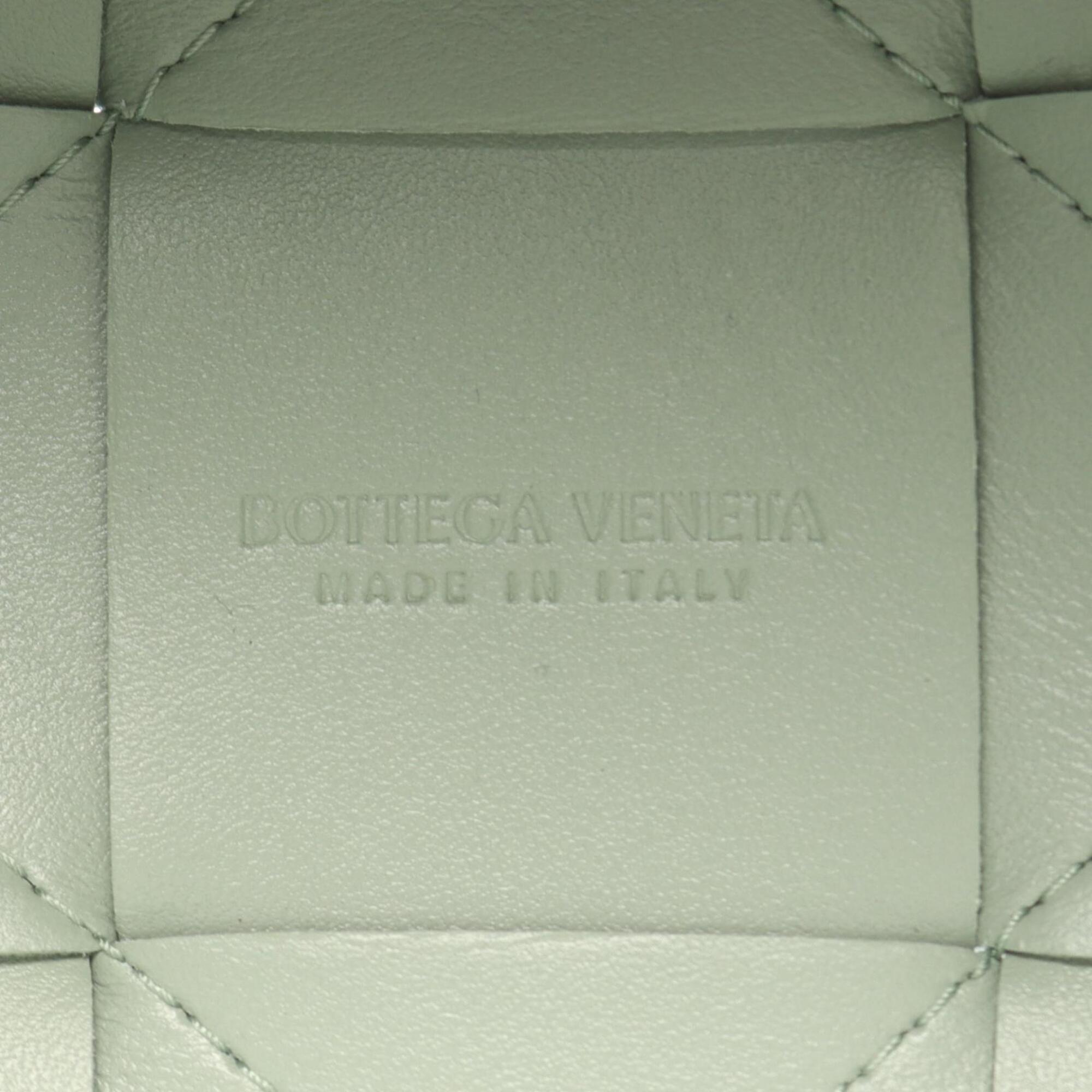 Bottega Veneta Blue Leather Handbag Shoulder Bag (Pre-Owned)