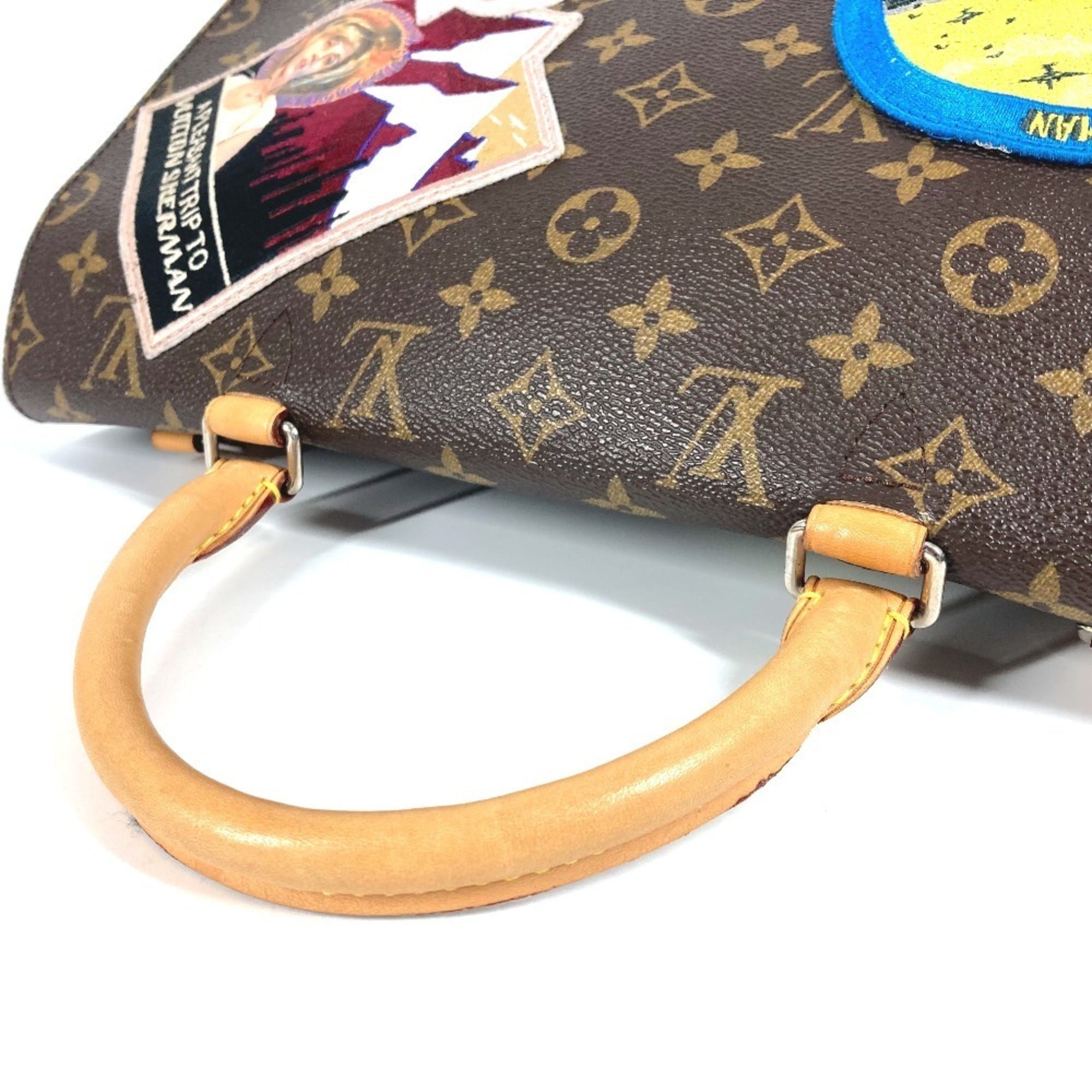 Louis Vuitton Brown Monogram Handbag Shoulder Bag Tote Bag (Pre-Owned)