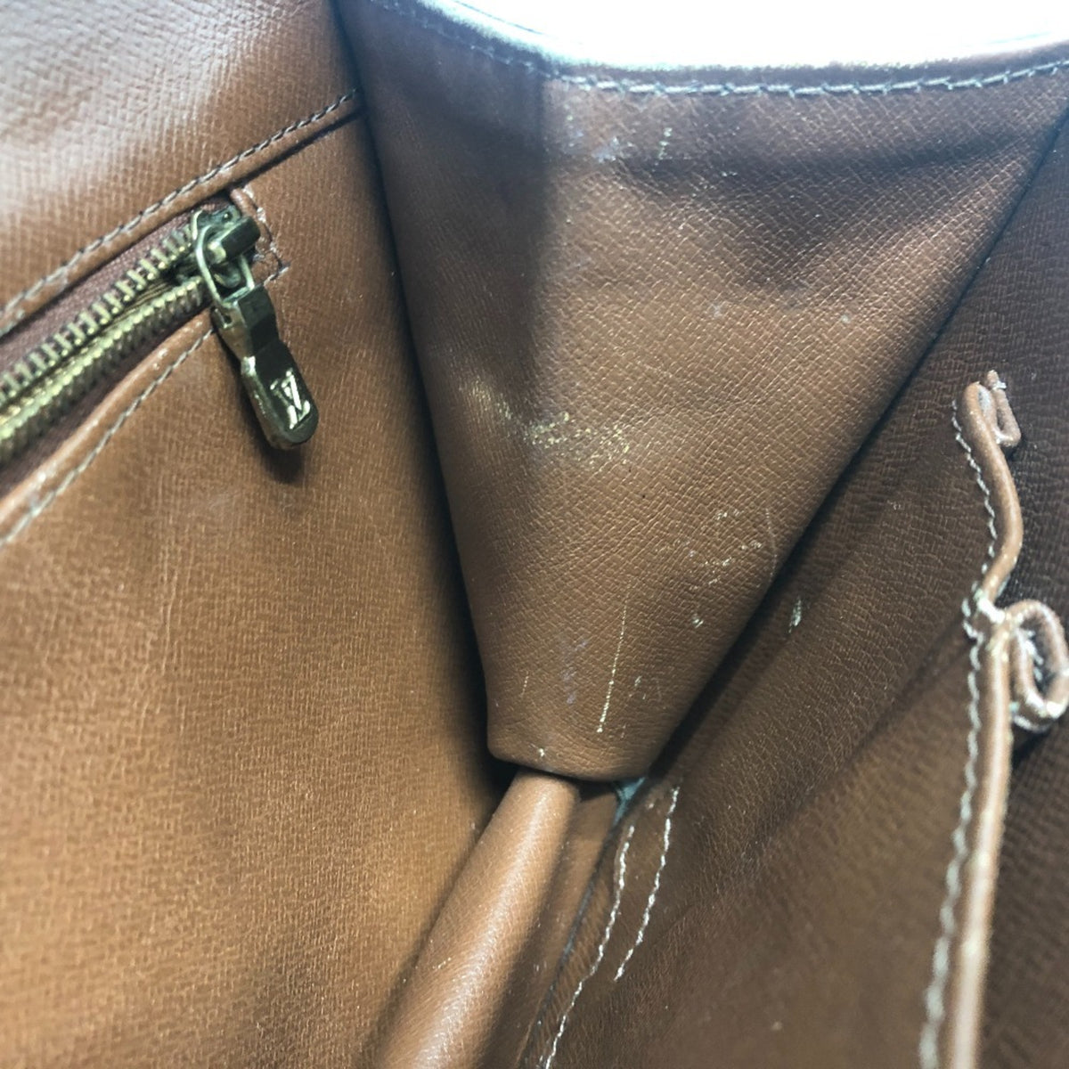 Louis Vuitton Brown Monogram Clutch Bag Pochette Pouch (Pre-Owned)