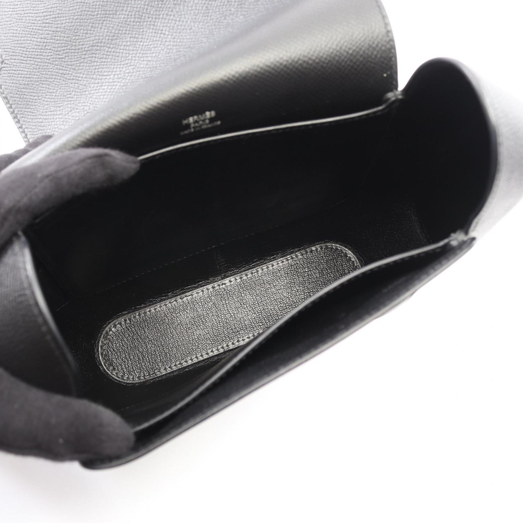 Hermes Black Epsom Leather Leather Shoulder Bag (Pre-Owned)