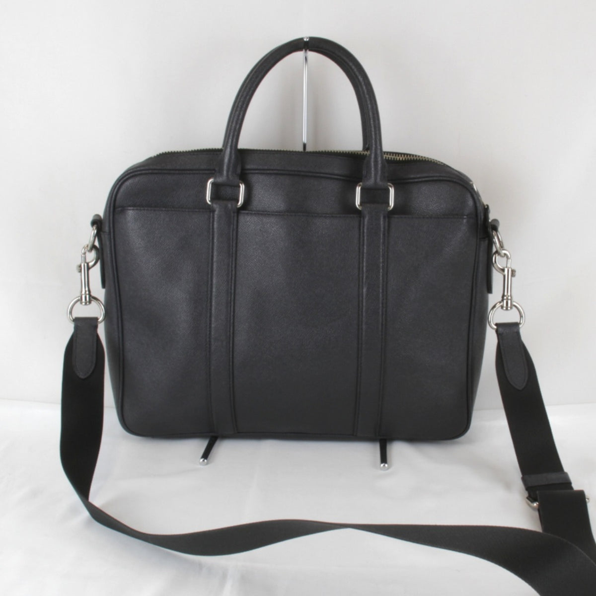 Coach Black Leather Briefcase Shoulder Bag (Pre-Owned)