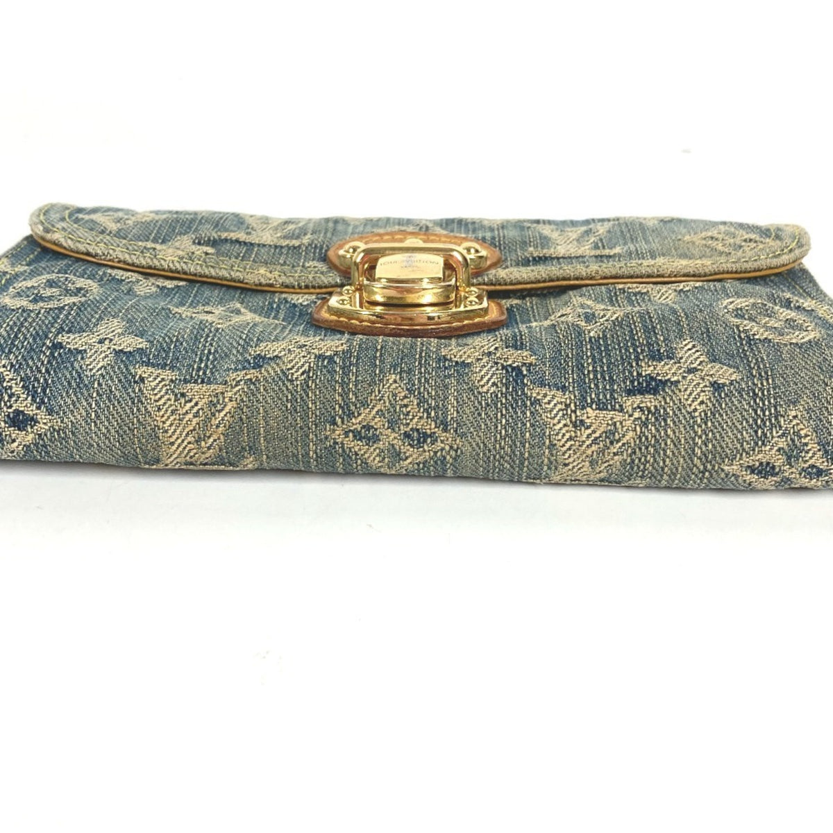 Louis Vuitton Blue Monogram Monogram Denim Canvas Long Wallet (Bi-Fold) (Pre-Owned)