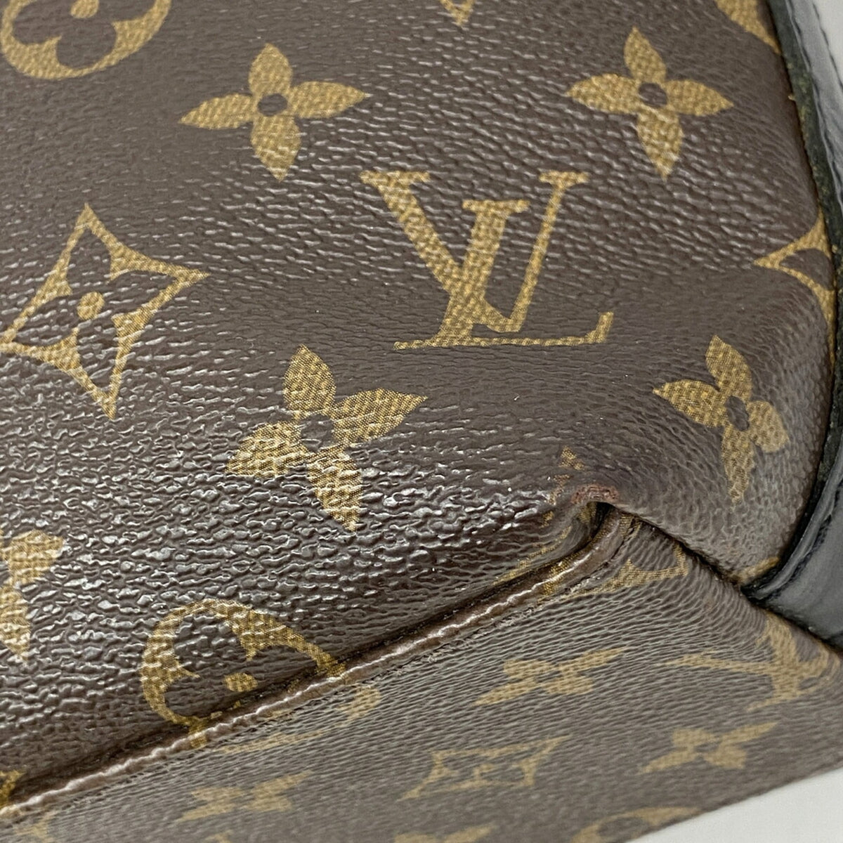 Louis Vuitton Black Brown Tote Bag (Pre-Owned)