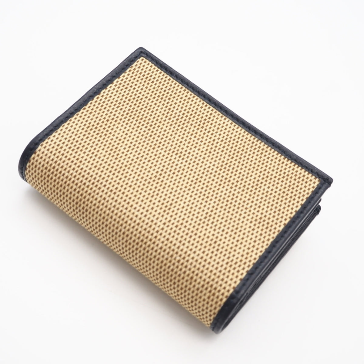 Gucci Beige Black Canvas Wallet (Bi-Fold) (Pre-Owned)