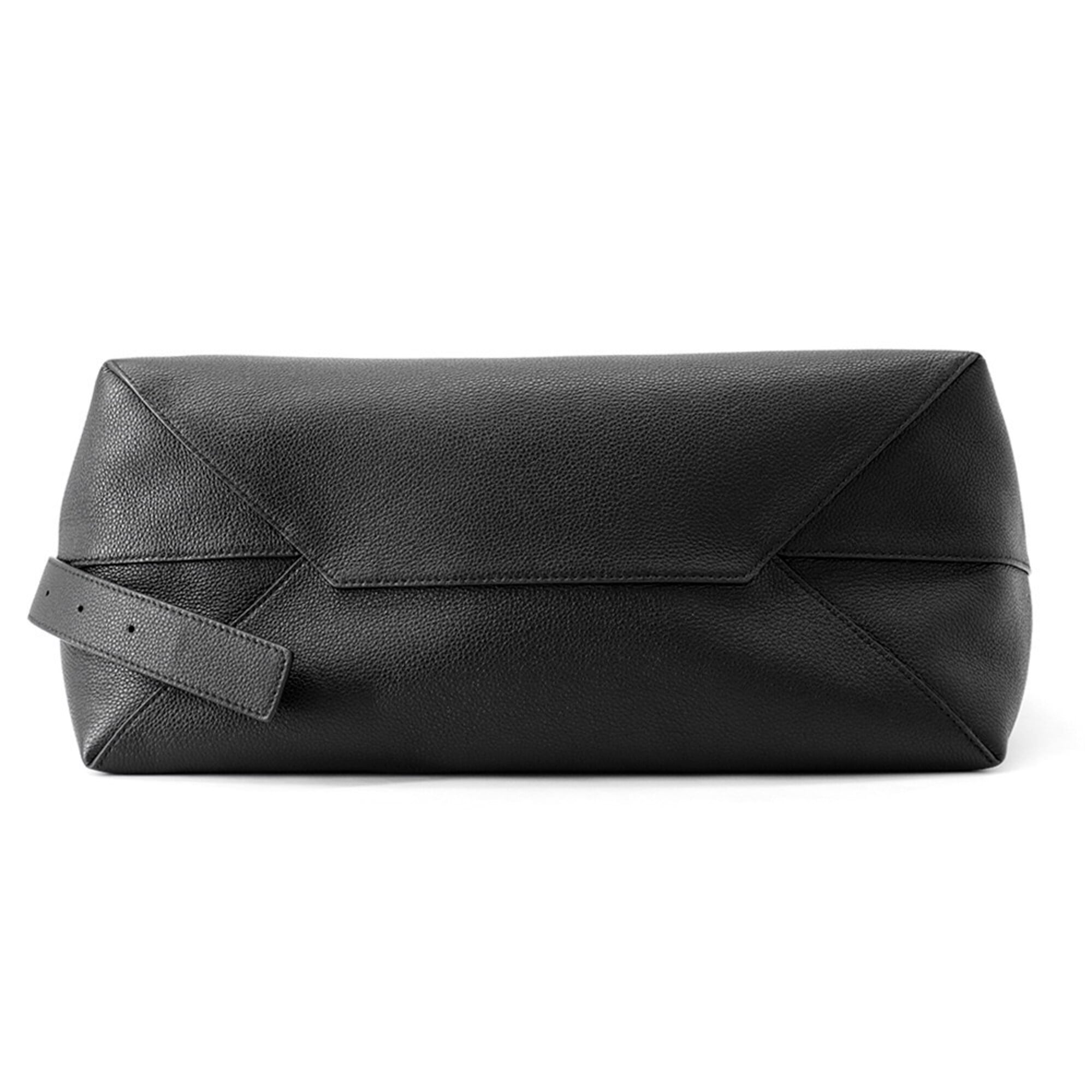 Balenciaga Black Leather Handbag Messenger Bag Shoulder Bag (Pre-Owned)