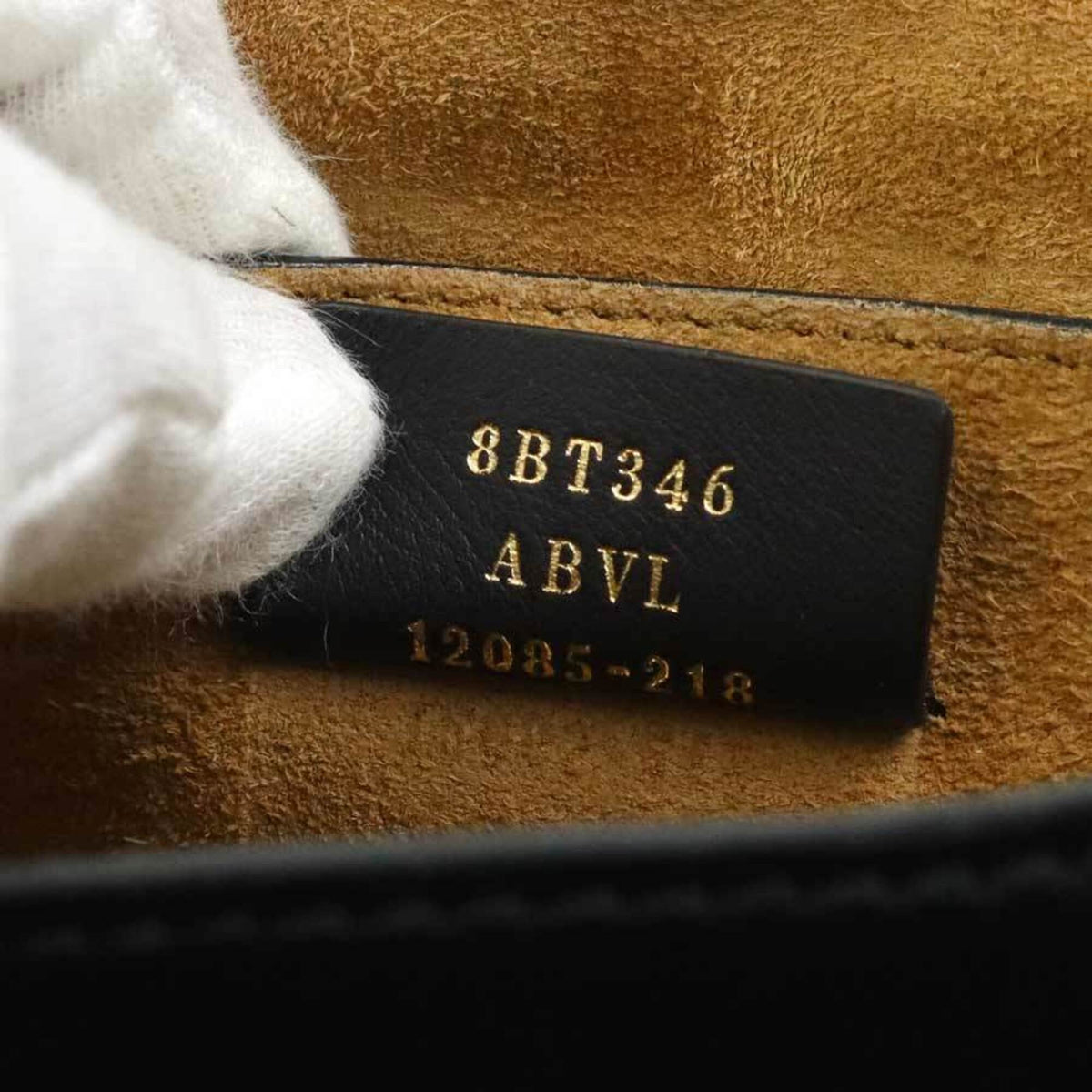 Fendi Black Brown Leather Shoulder Bag (Pre-Owned)