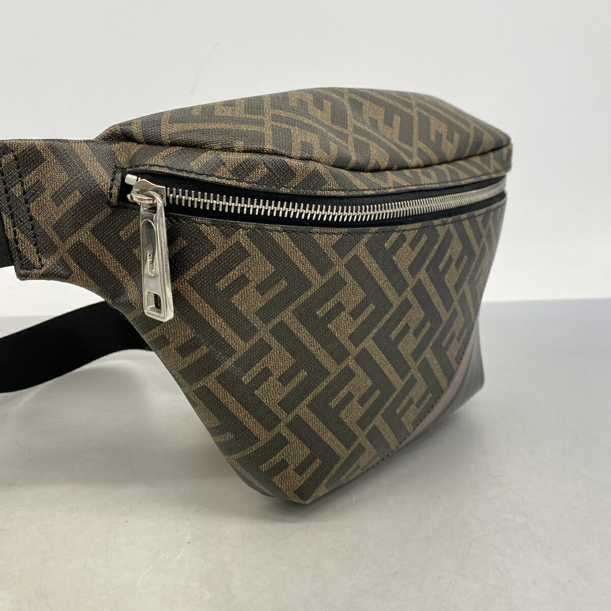 Fendi Brown Pvc Leather Fanny Pack (Pre-Owned)