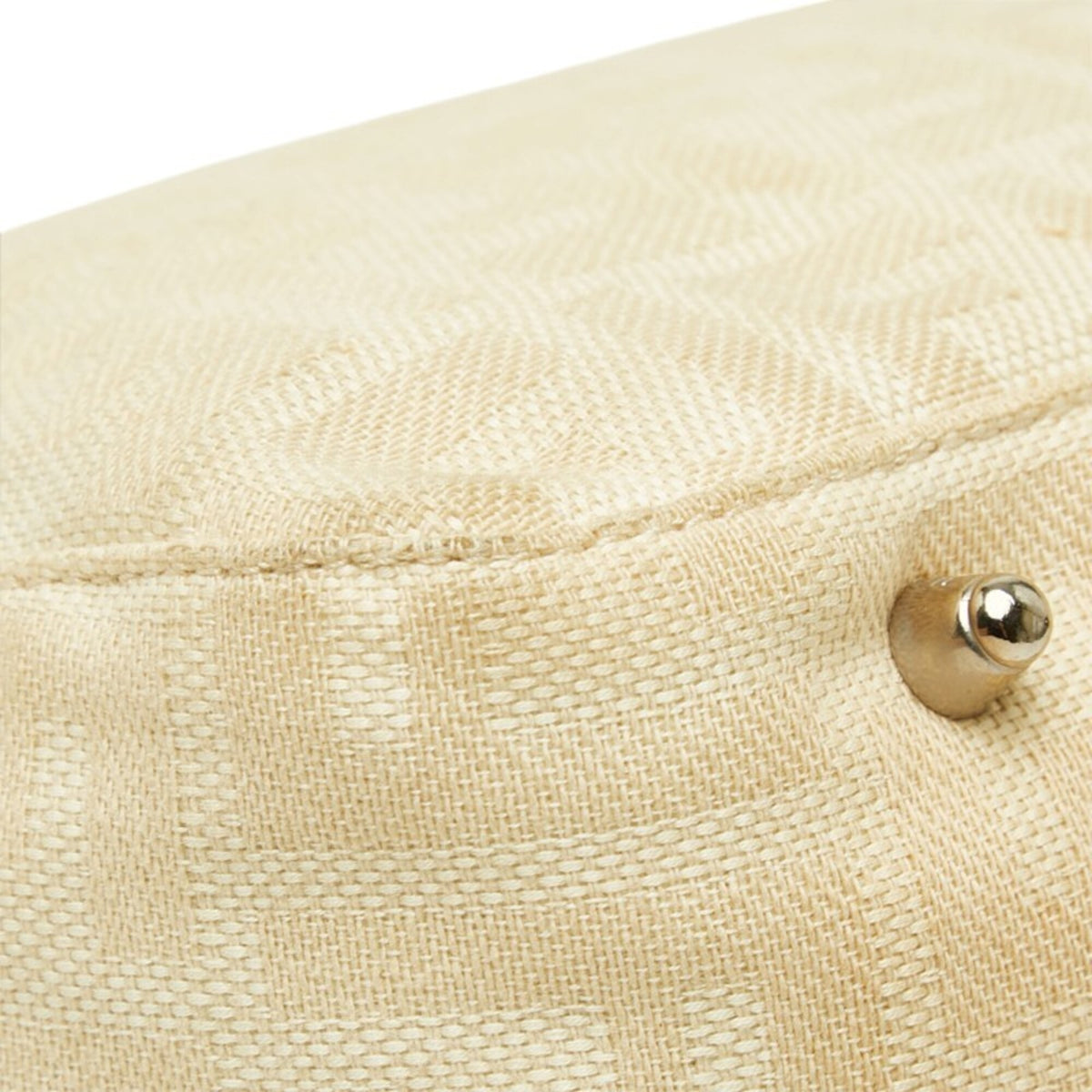 Fendi Beige Brown Canvas Leather Handbag Tote Bag (Pre-Owned)