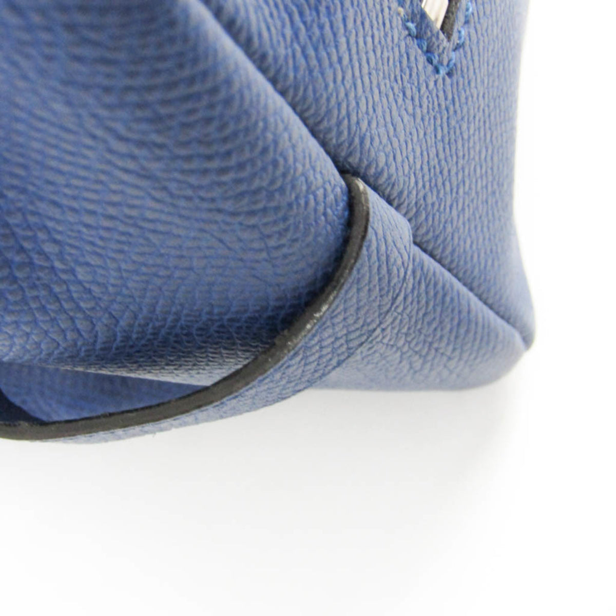Valextra Royal Blue Leather Clutch Bag Pouch (Pre-Owned)