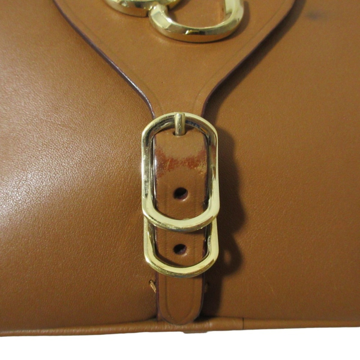 Jimmy Choo Brown Leather Handbag Shoulder Bag (Pre-Owned)