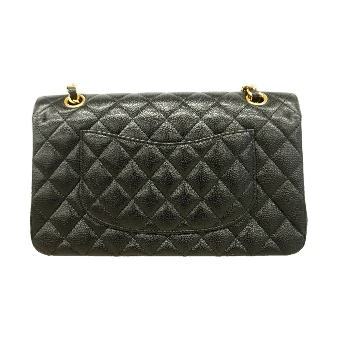 Chanel Black Grained Calfskin Shoulder Bag (Pre-Owned)