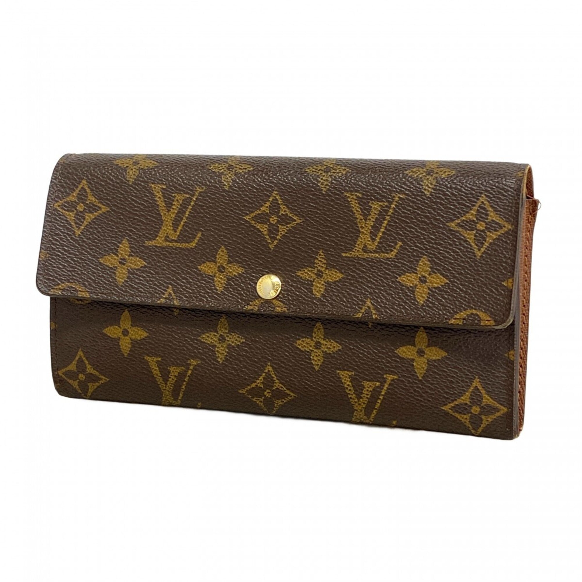 Louis Vuitton Brown Long Wallet (Bi-Fold) (Pre-Owned)
