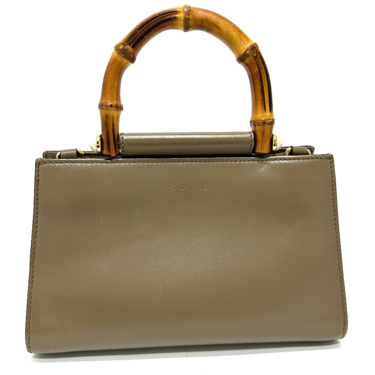 Gucci Brown Leather Handbag (Pre-Owned)