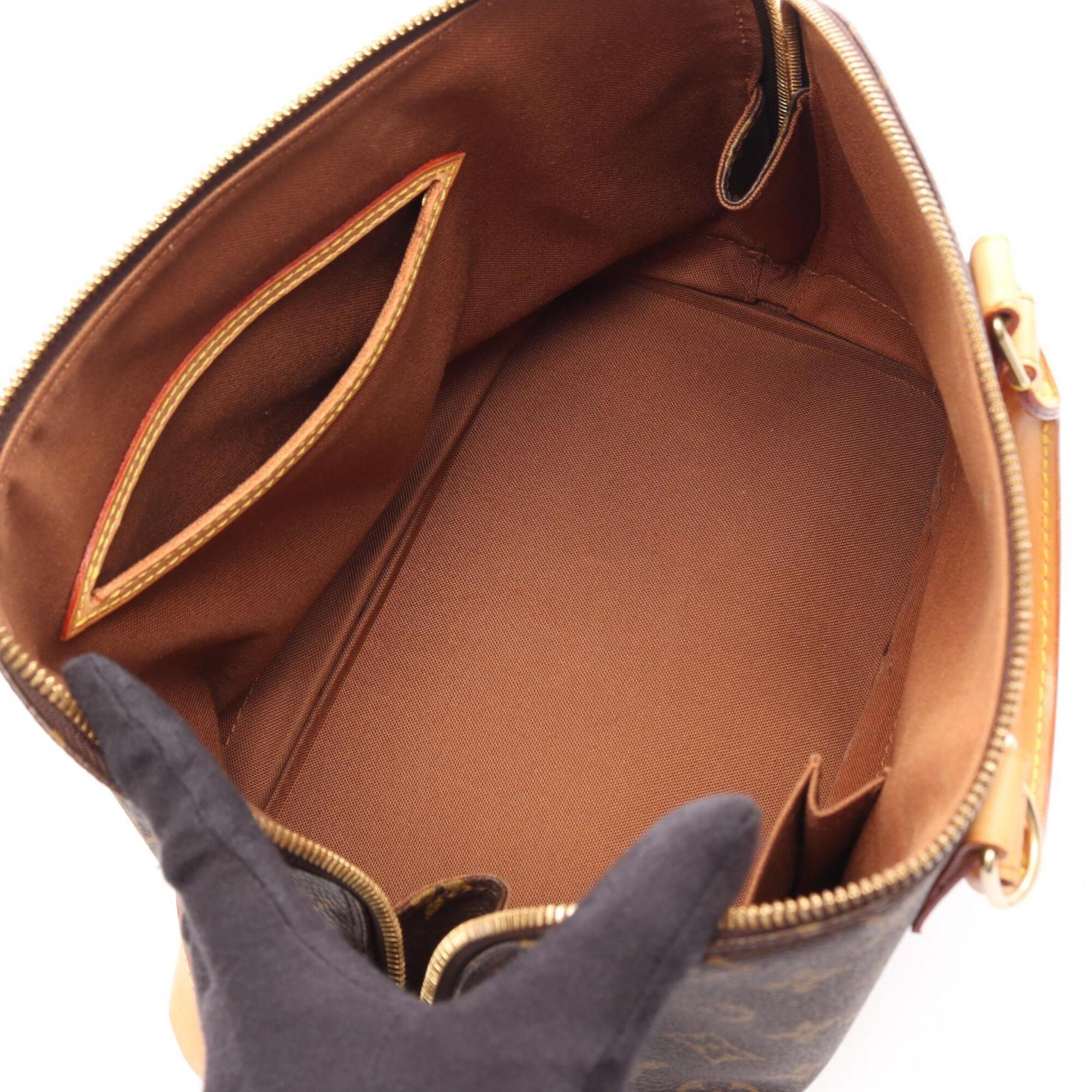 Louis Vuitton Brown Coated Canvas Leather Handbag (Pre-Owned)