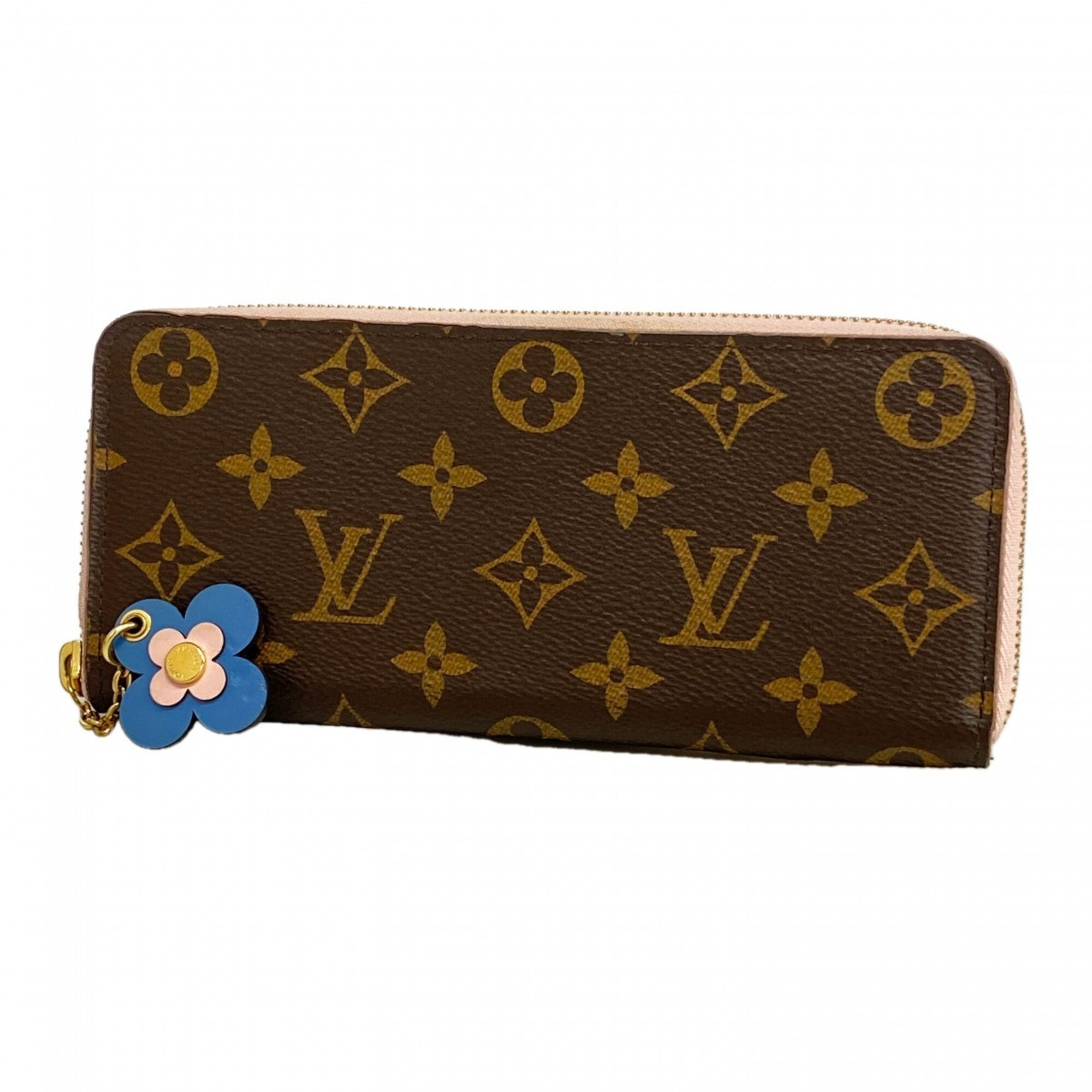 Louis Vuitton Blue Rose Ballerine Long Wallet (Bi-Fold) (Pre-Owned)