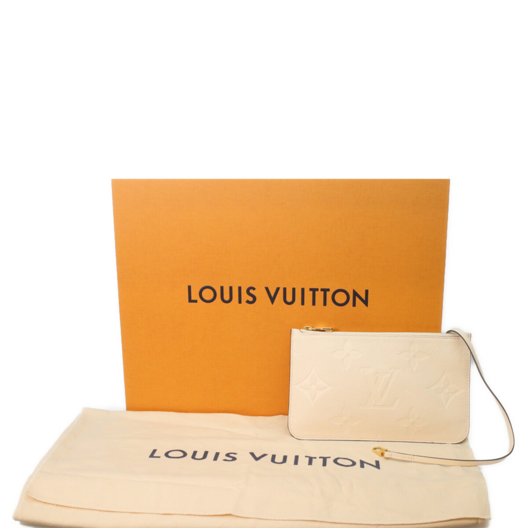 Louis Vuitton Ivory Monogram Empreinte Pouch Tote Bag (Pre-Owned)