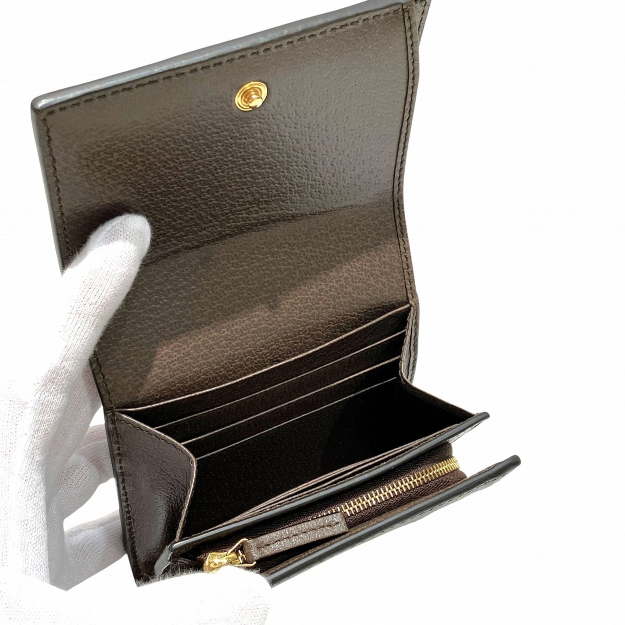 Gucci Brown Pvc Leather Wallet (Bi-Fold) (Pre-Owned)