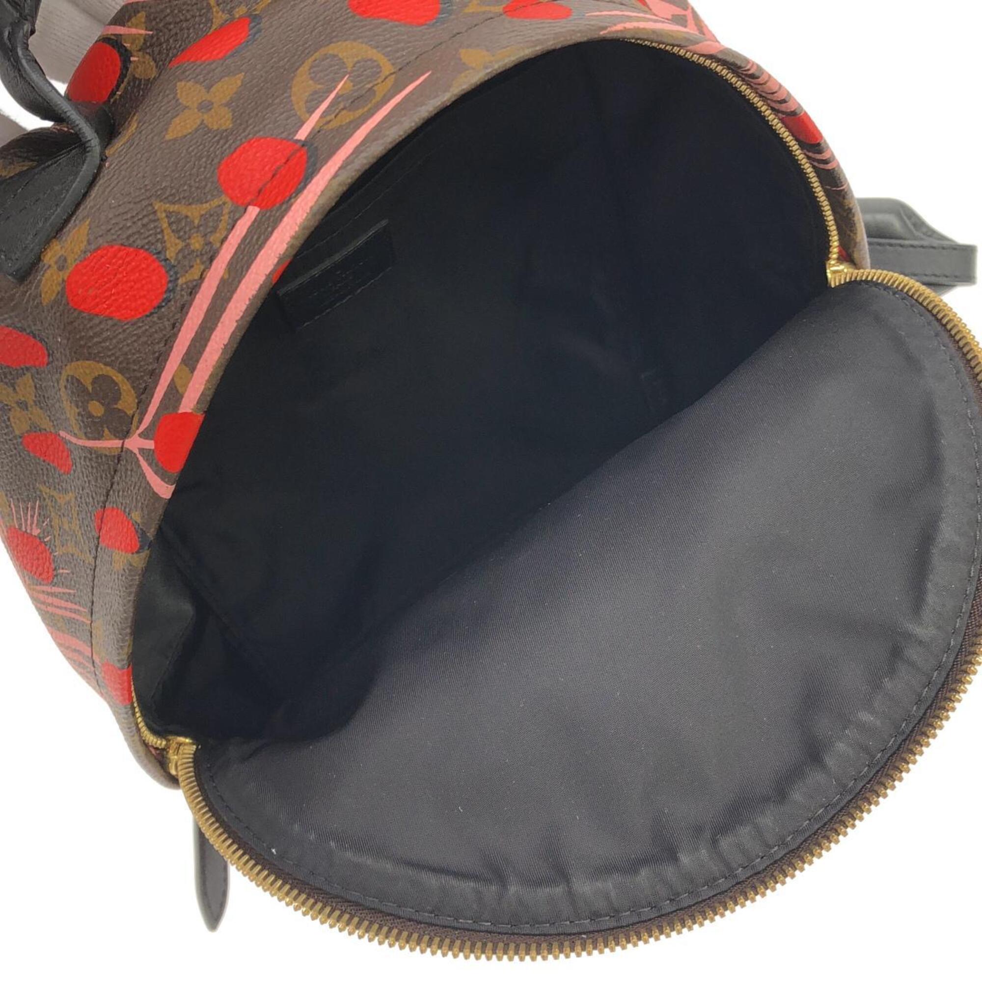 Louis Vuitton Pink Poppy Coated Canvas Backpack (Pre-Owned)