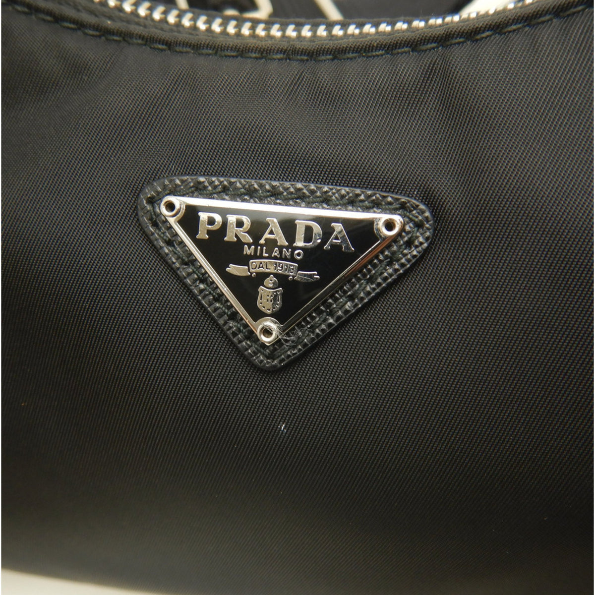 Prada Saffiano Nero Nylon Saffiano Shoulder Bag (Pre-Owned)