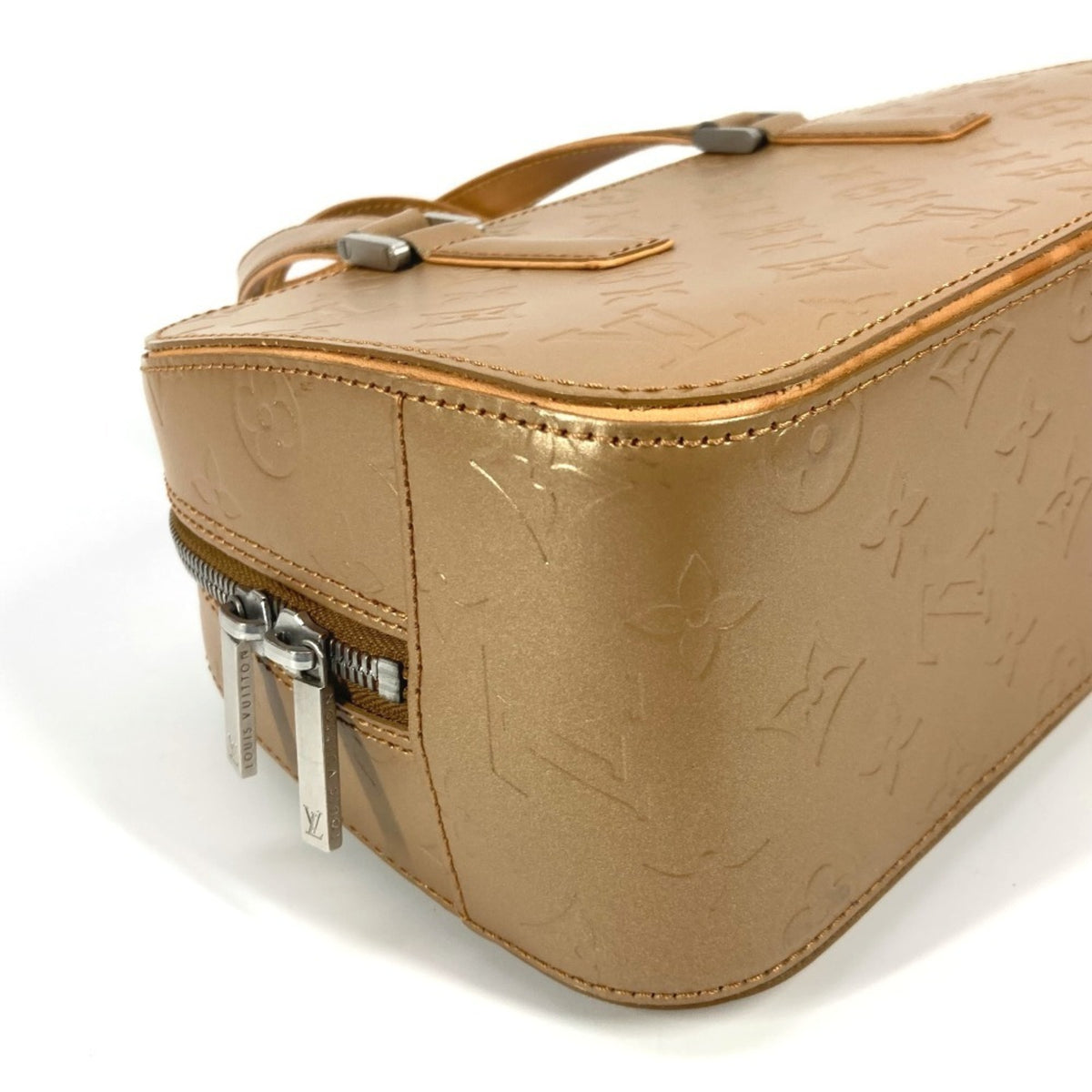 Louis Vuitton Ambre Beige Monogram Mat Leather Handbag Tote Bag (Pre-Owned)