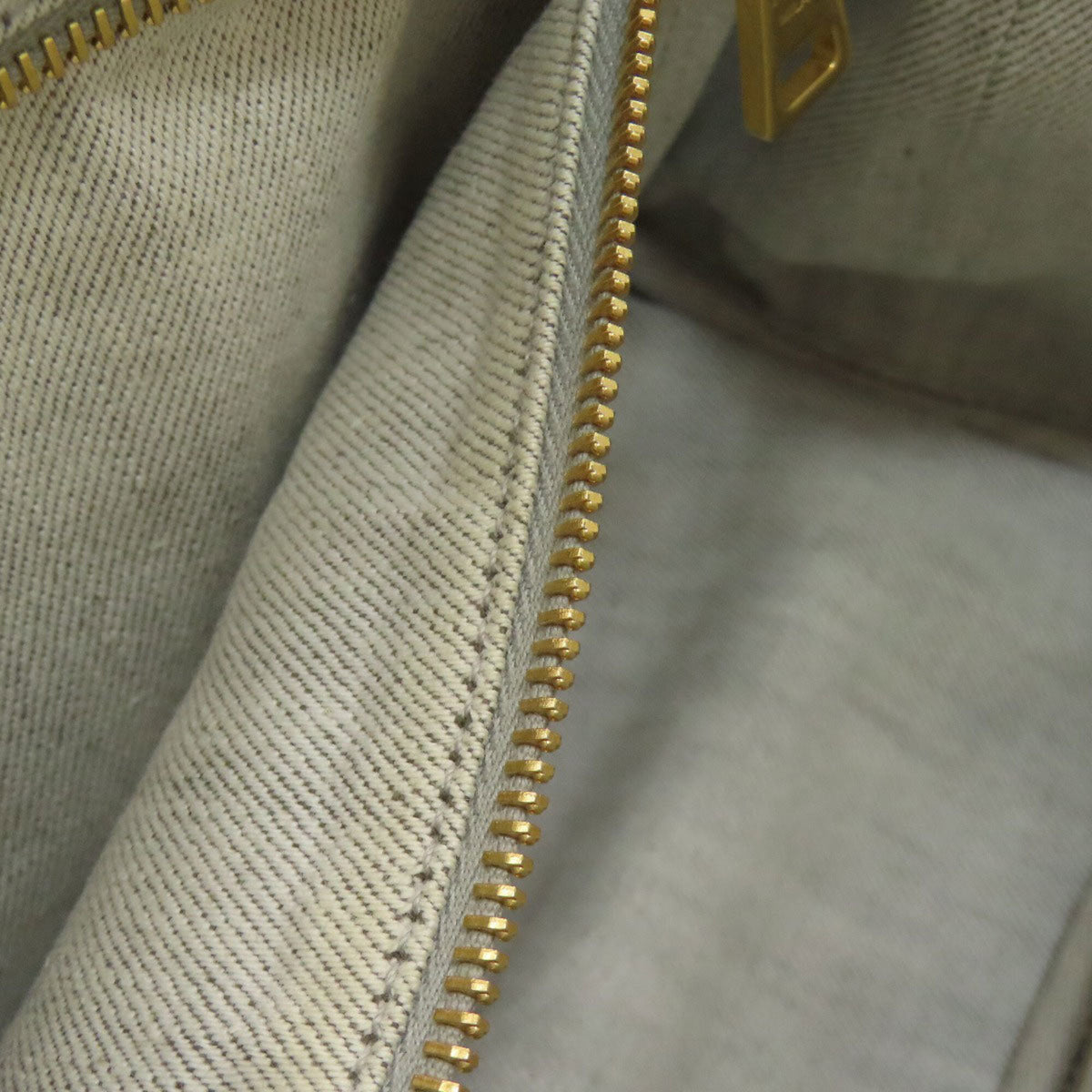 Prada Canapa Gray Denim Handbag (Pre-Owned)