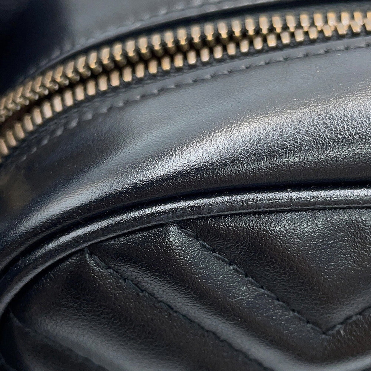 Gucci Black Leather Handbag Shoulder Bag (Pre-Owned)