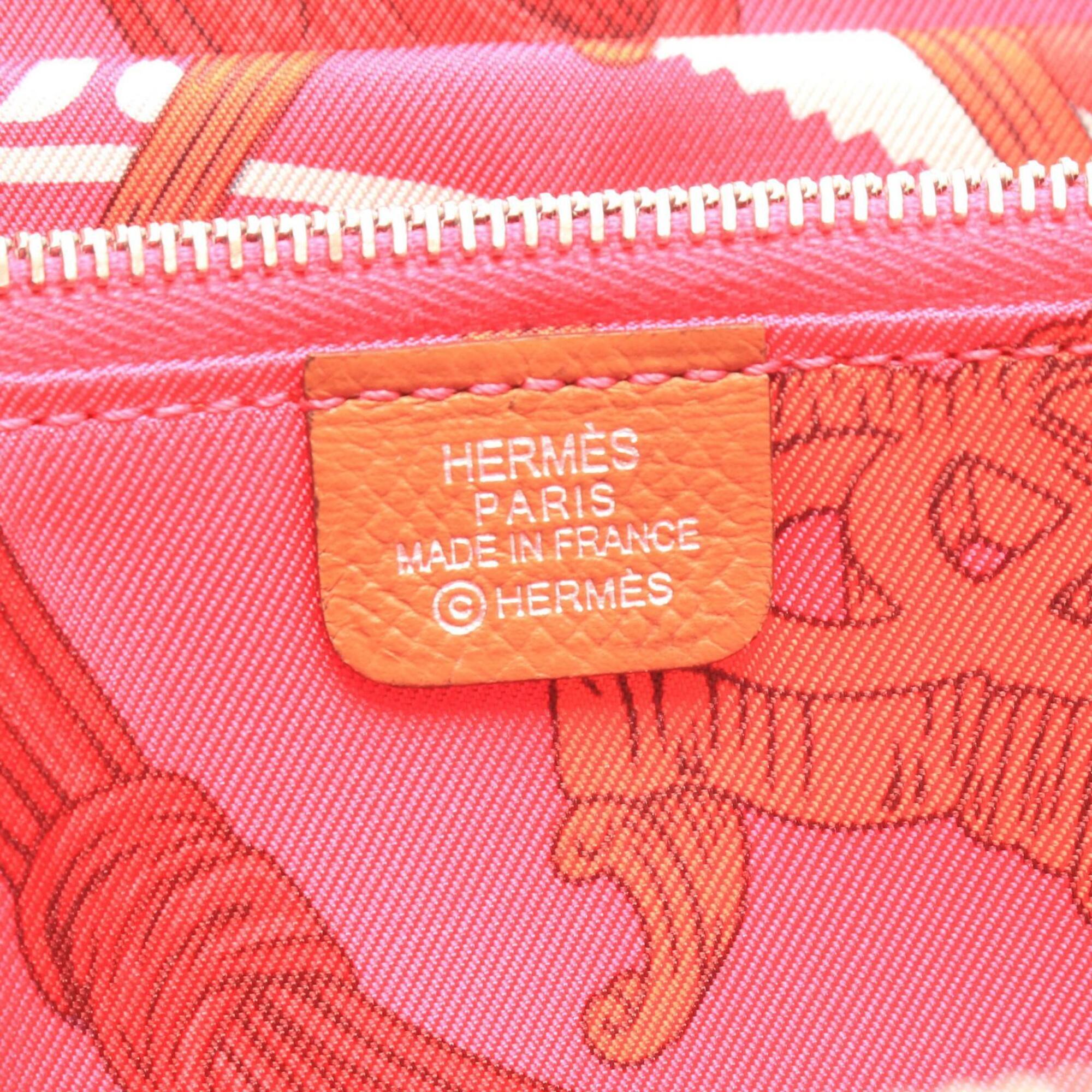 Hermes Brown Epsom Leather Long Wallet (Bi-Fold) (Pre-Owned)