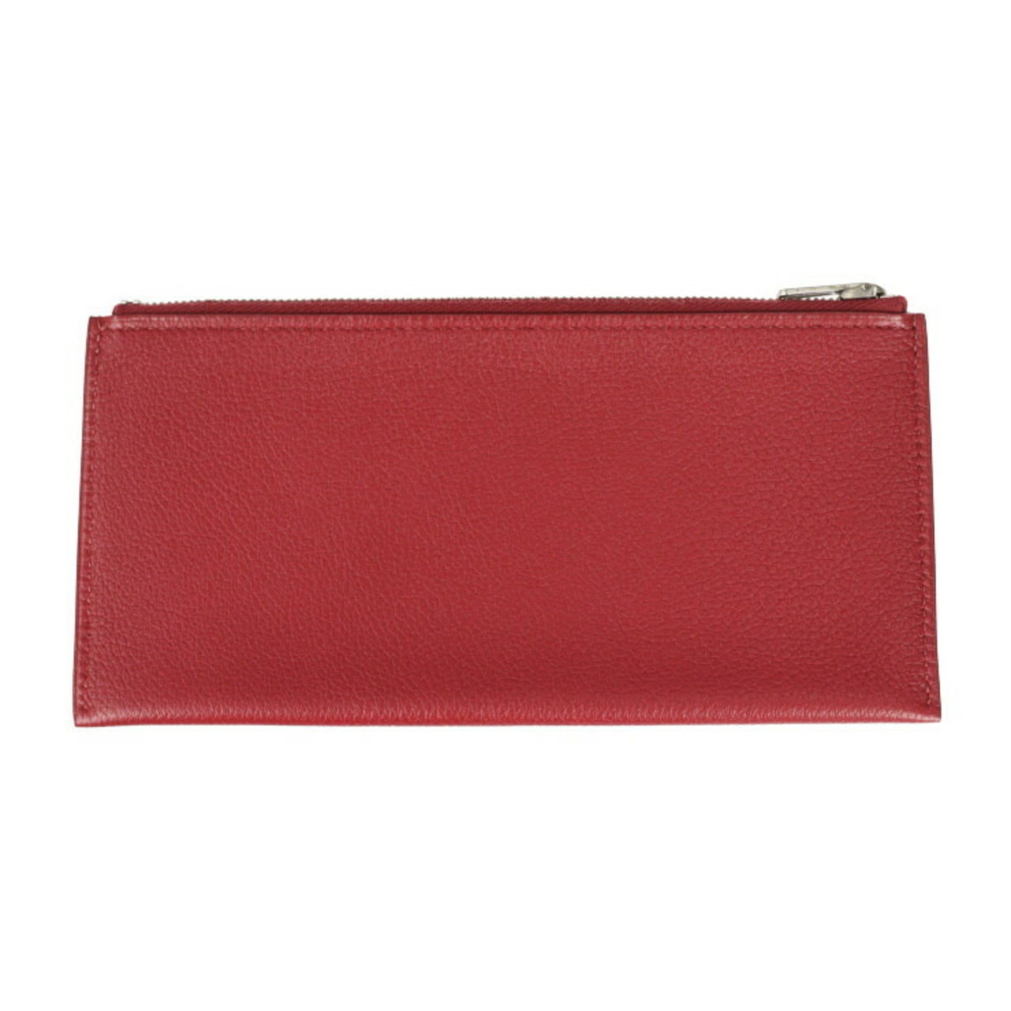 Hermes Red Color Rouge Grenat Wallet (Bi-Fold) (Pre-Owned)
