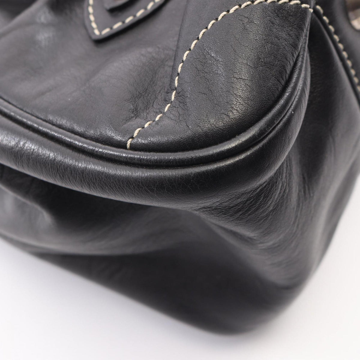 Christian Dior Black Leather Handbag (Pre-Owned)