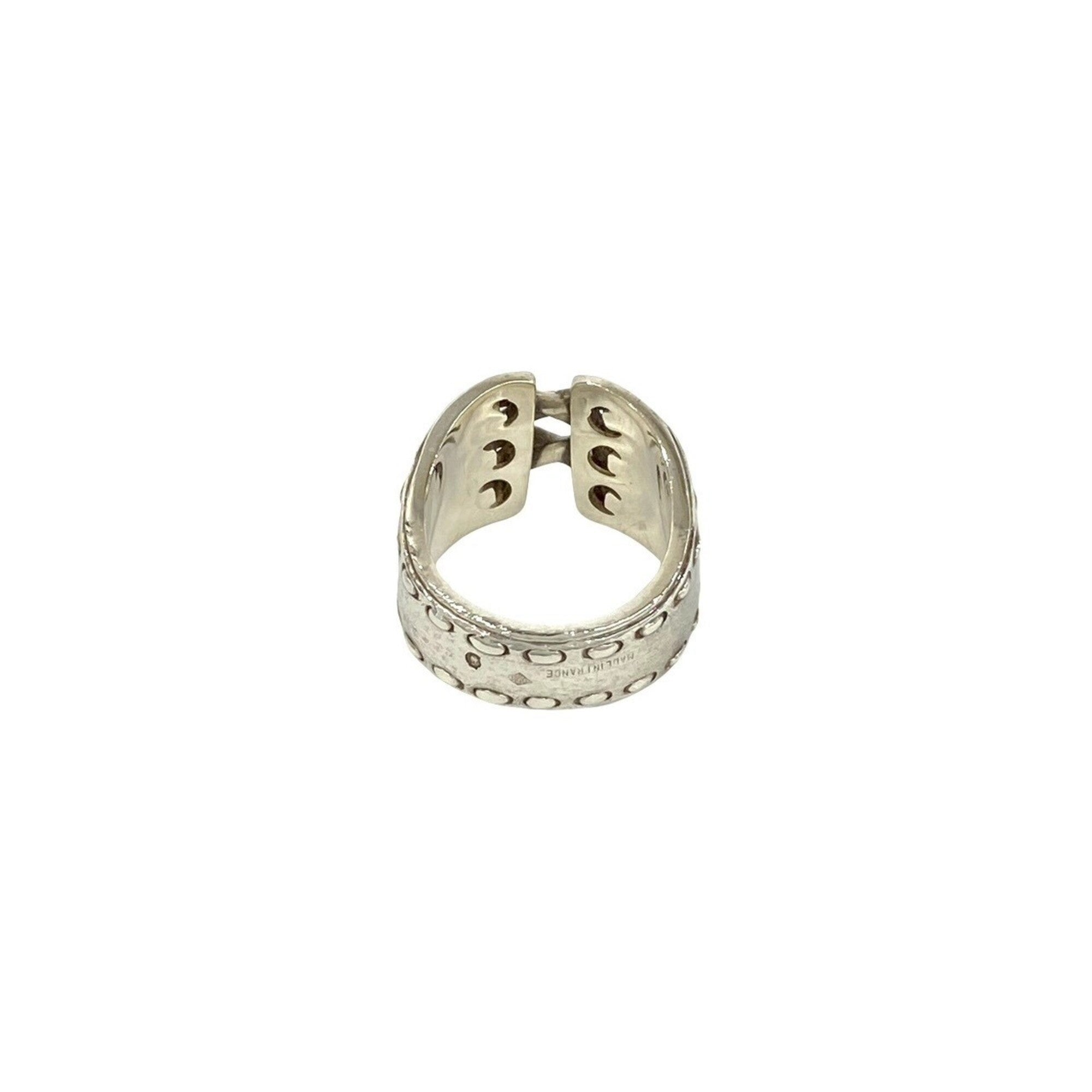 Hermes Silver Silver 925 Band Ring (Pre-Owned)