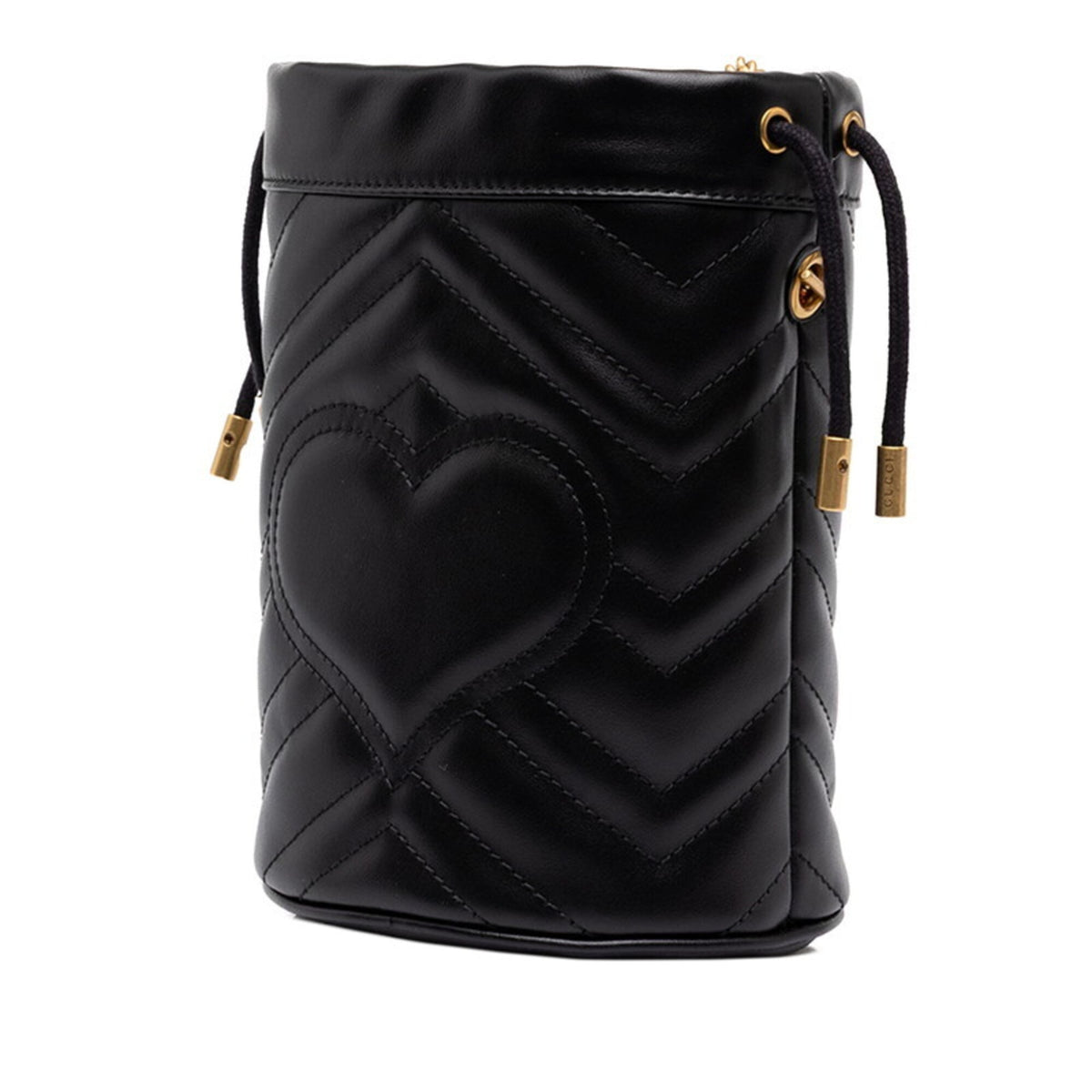 Gucci Black Leather Pochette Shoulder Bag (Pre-Owned)
