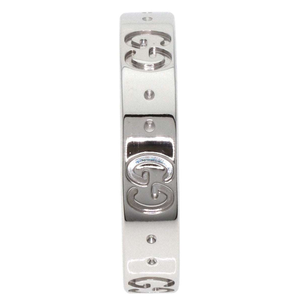 Gucci Icon White Gold (18K) Band Ring (Pre-Owned)