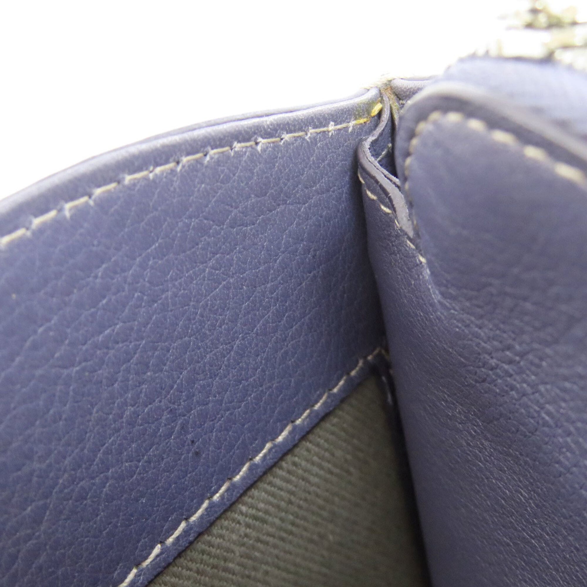 Cartier Blue Leather Tote Bag (Pre-Owned)