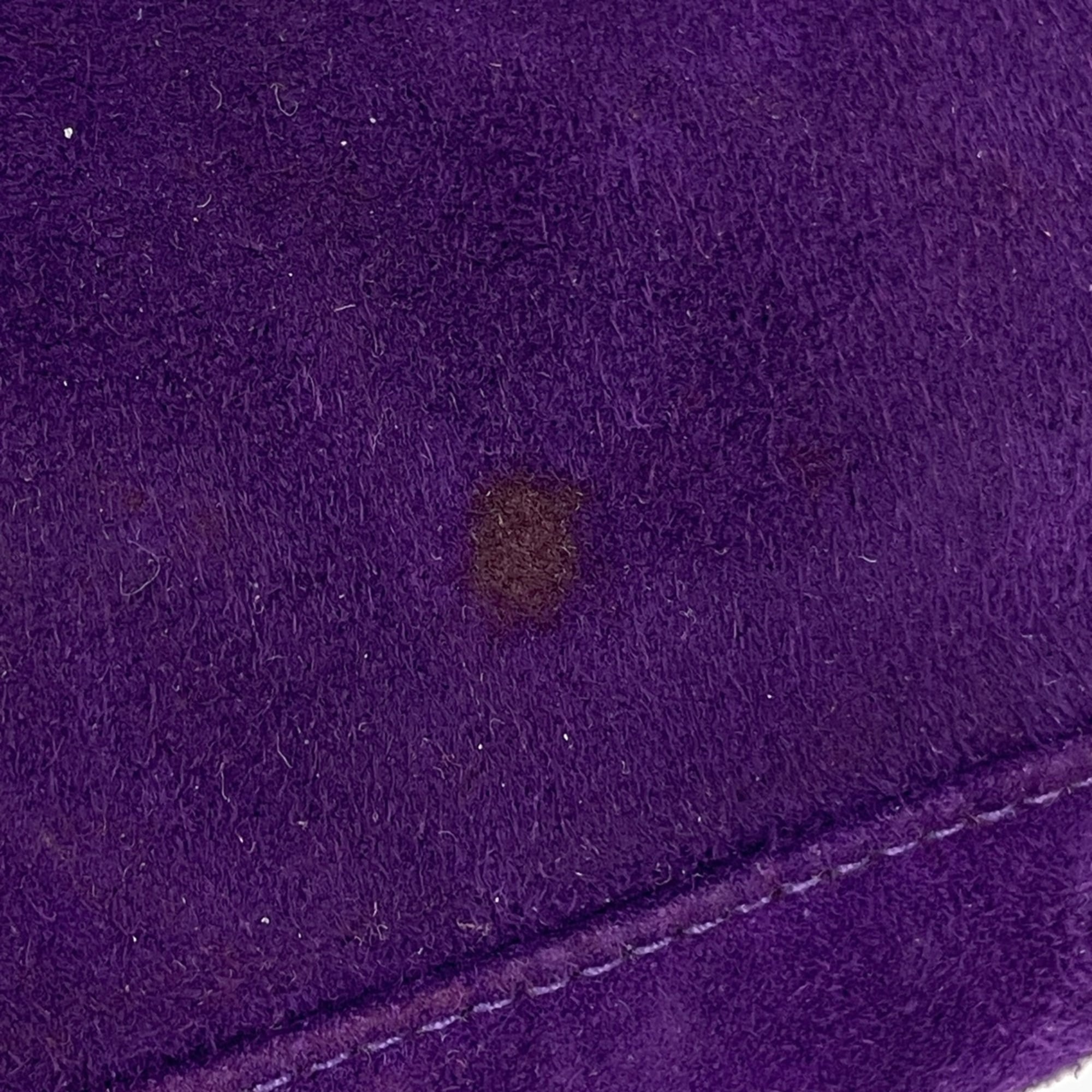 Fendi Purple Suede Leather Shoulder Bag (Pre-Owned)