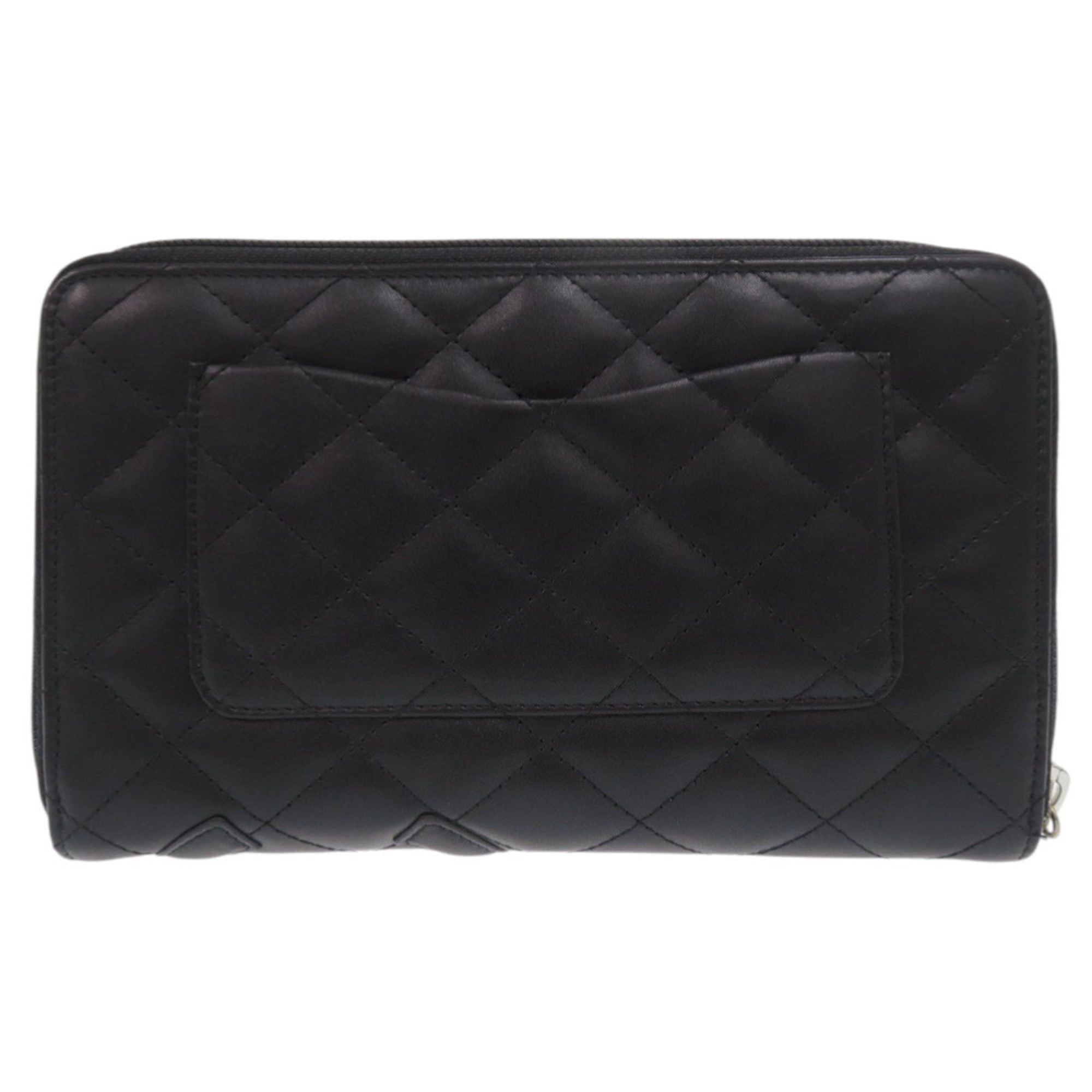 Chanel Black Pink Cambon Ligne Wallet (Bi-Fold) (Pre-Owned)