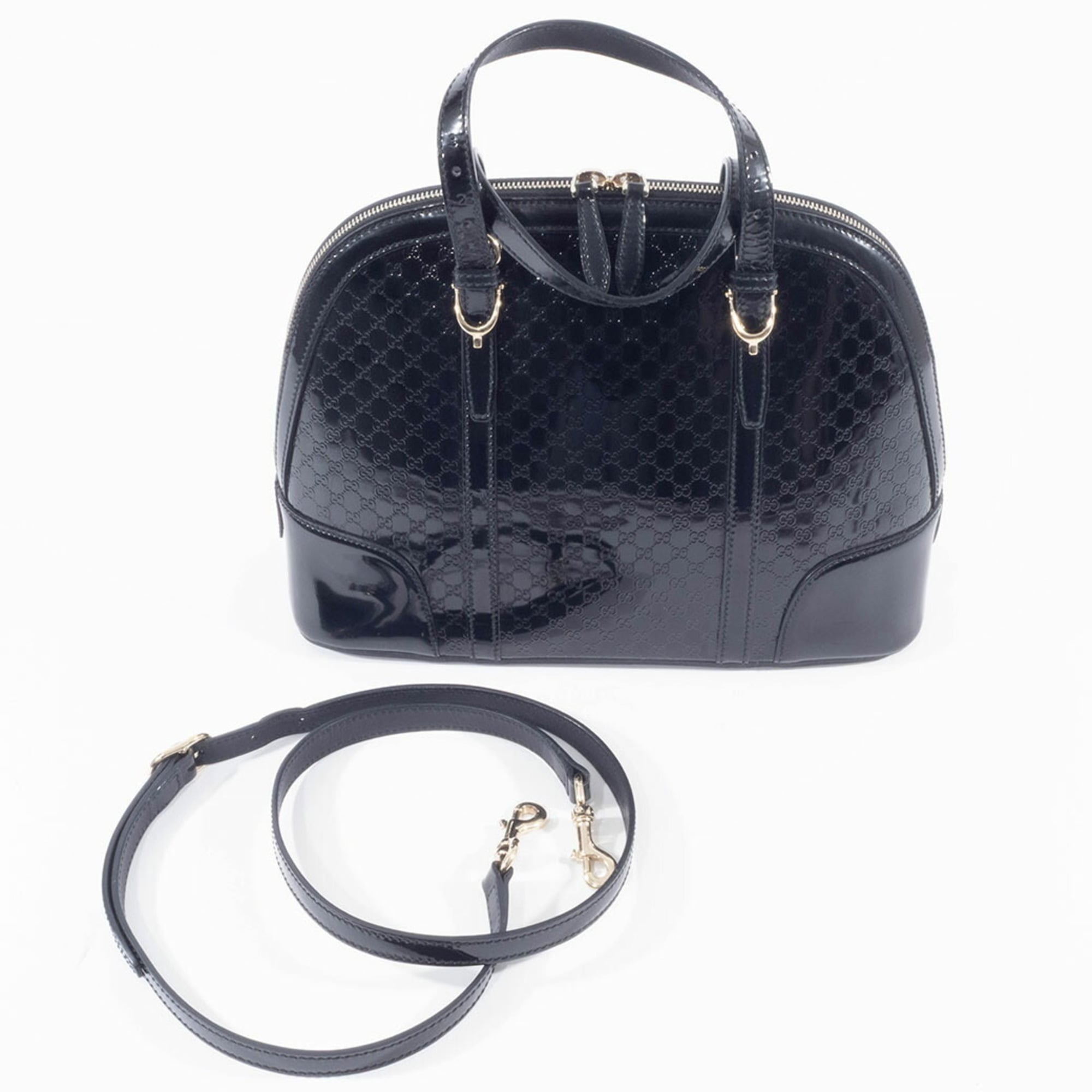 Gucci Black Patent Leather Handbag (Pre-Owned)