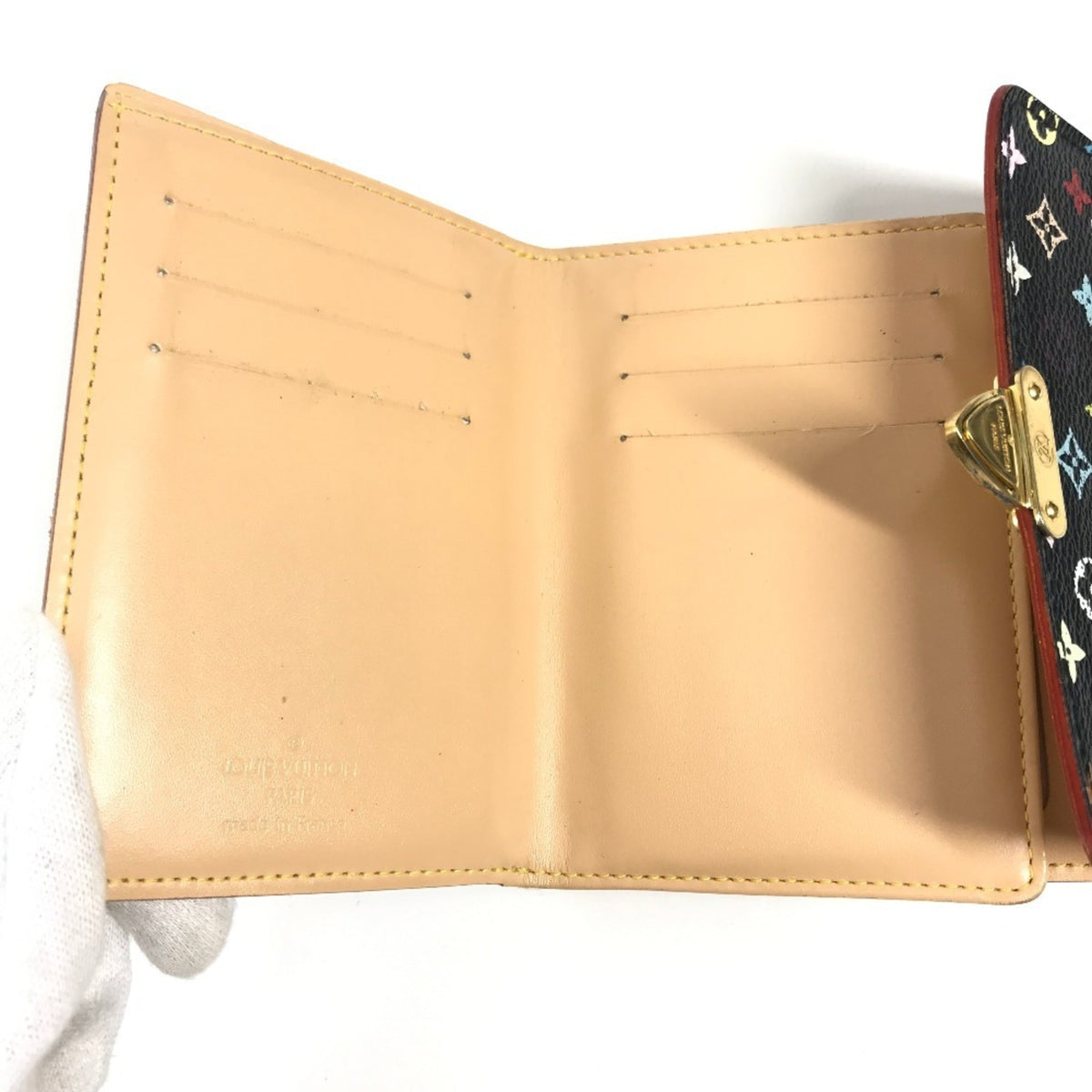Louis Vuitton Black Monogram Multicolore Bill Wallet (Tri-Fold) (Pre-Owned)
