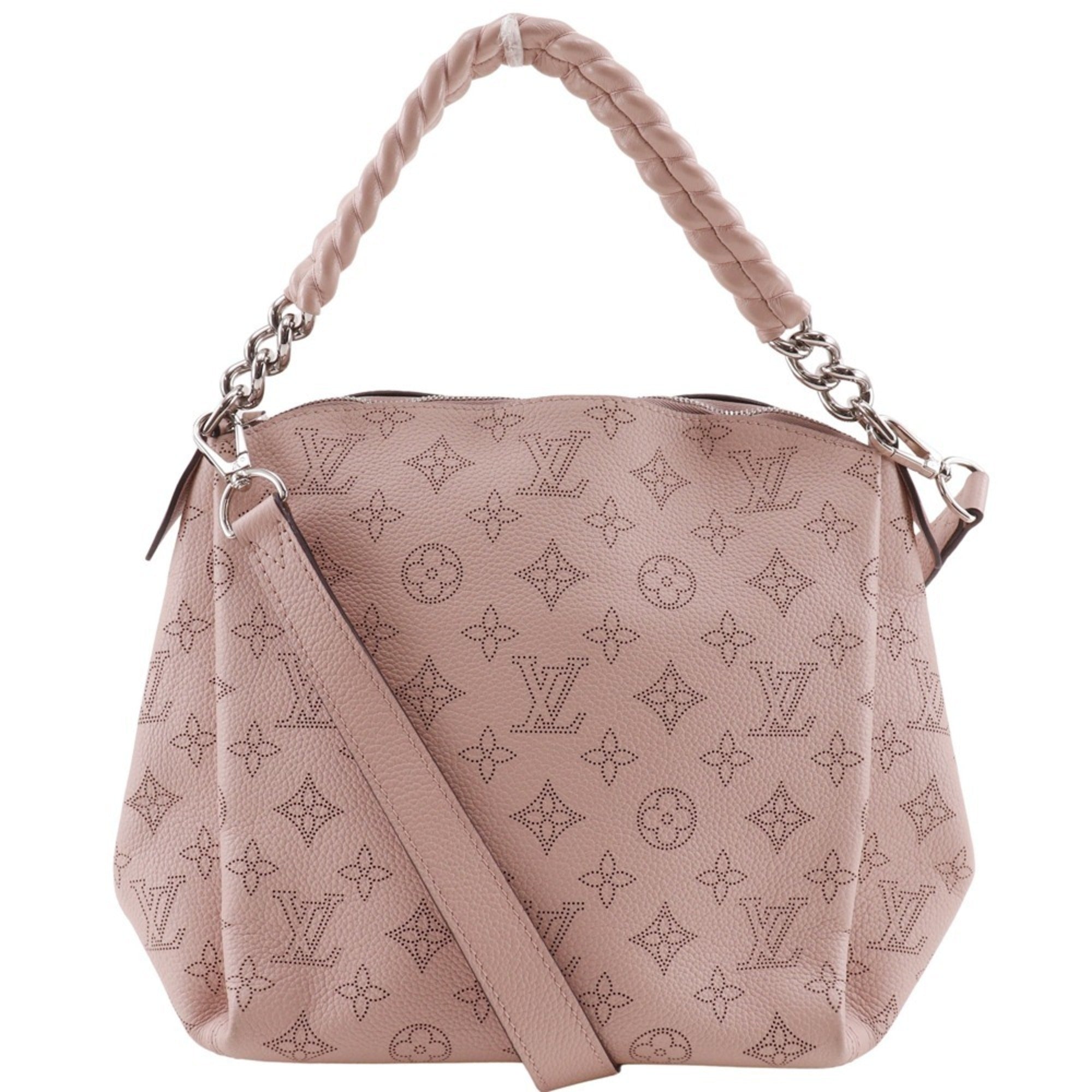 Louis Vuitton Magnolia Pink Mahina Leather Monogram Shoulder Bag (Pre-Owned)